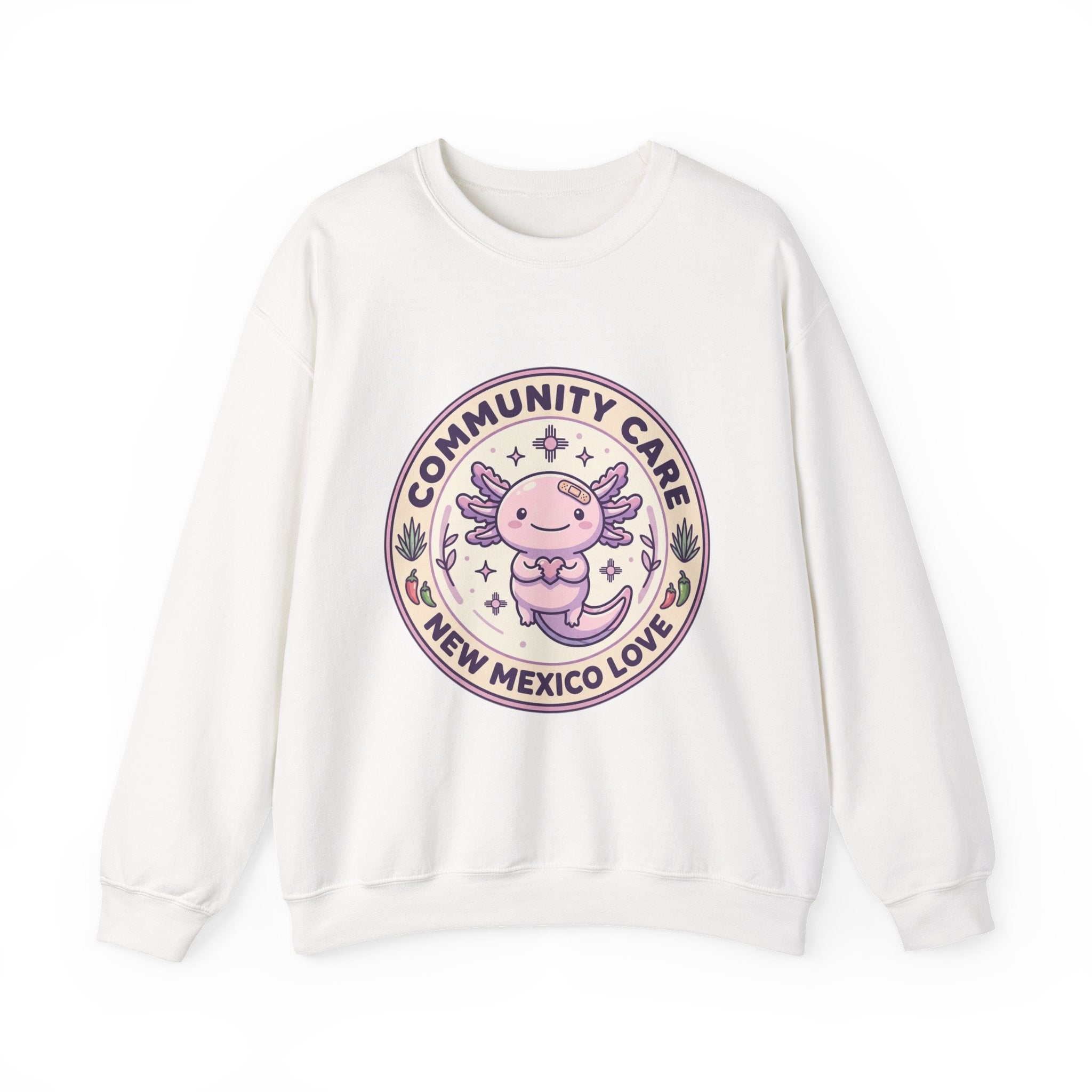 Community Care Axolotl Crewneck Sweatshirt | People Over Profit, Values-Led Apparel