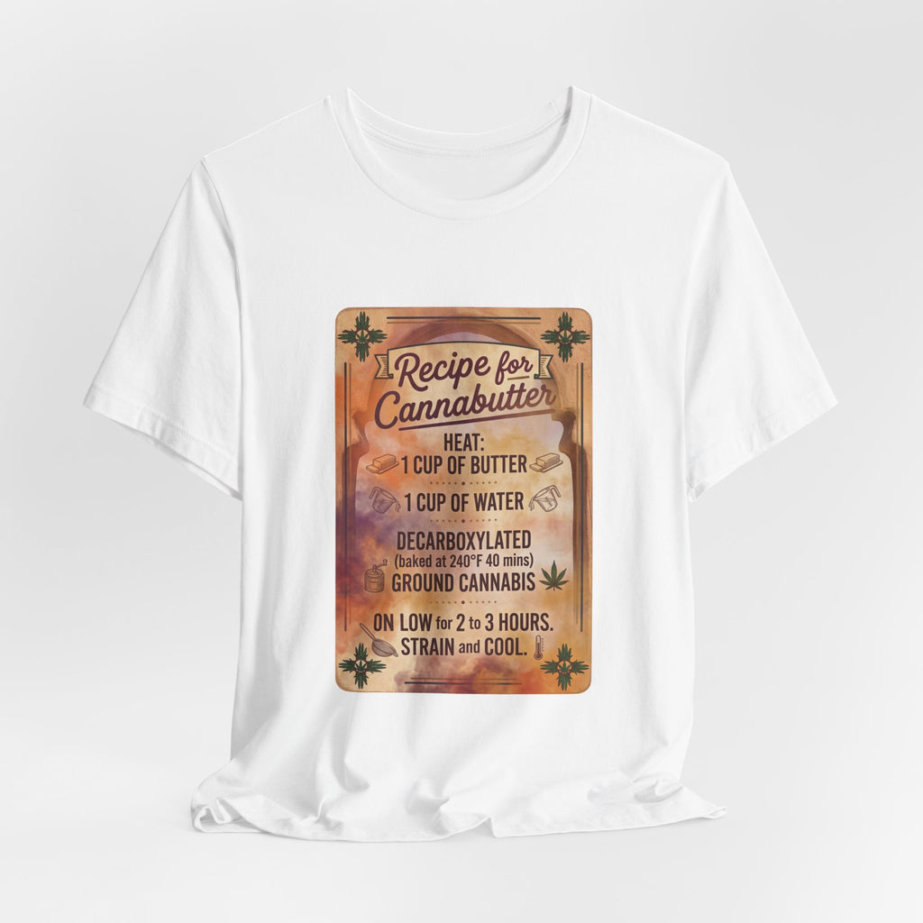 Cannabutter Recipe Tee | Retro Kitchen Herb Graphic, Vintage Apothecary Style
