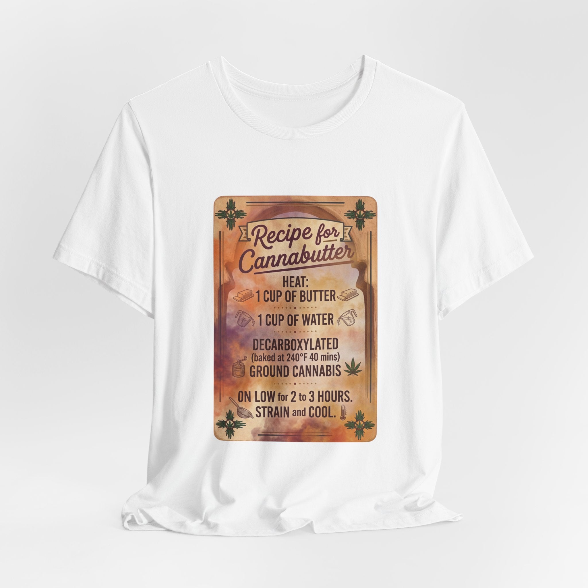 Cannabutter Recipe Tee | Retro Kitchen Herb Graphic, Vintage Apothecary Style