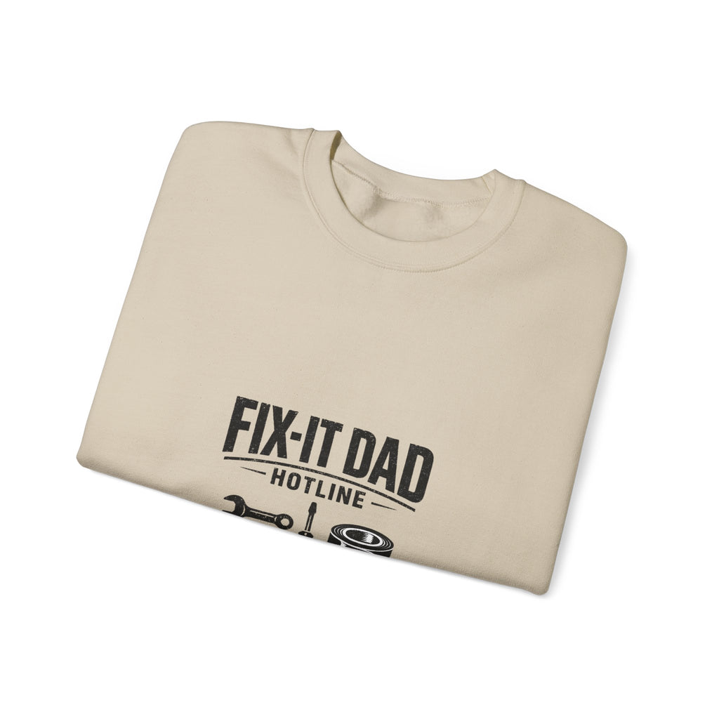 Fix-It Dad Hotline Sweatshirt | Dad Identity, Vintage Typography