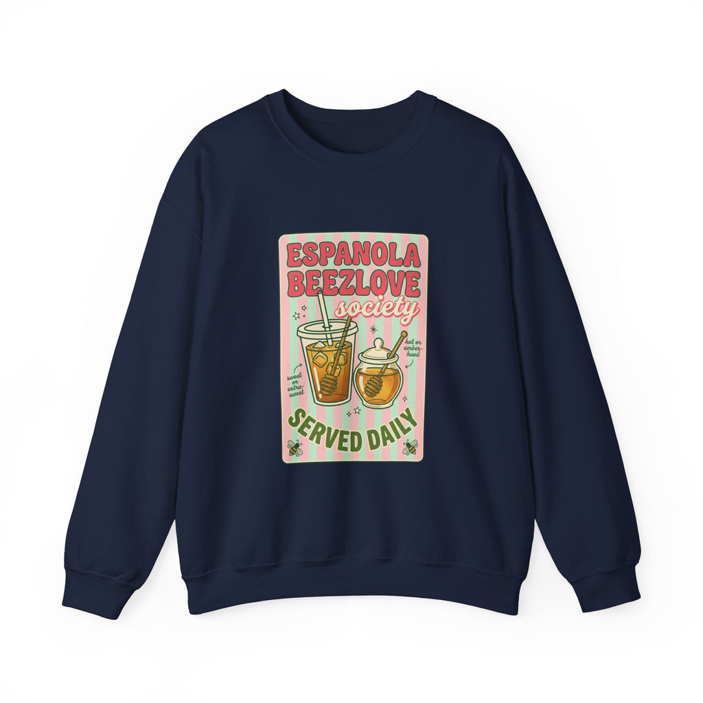 Matcha Latte Club Crewneck | green pink café aesthetic, whisk & mug graphic