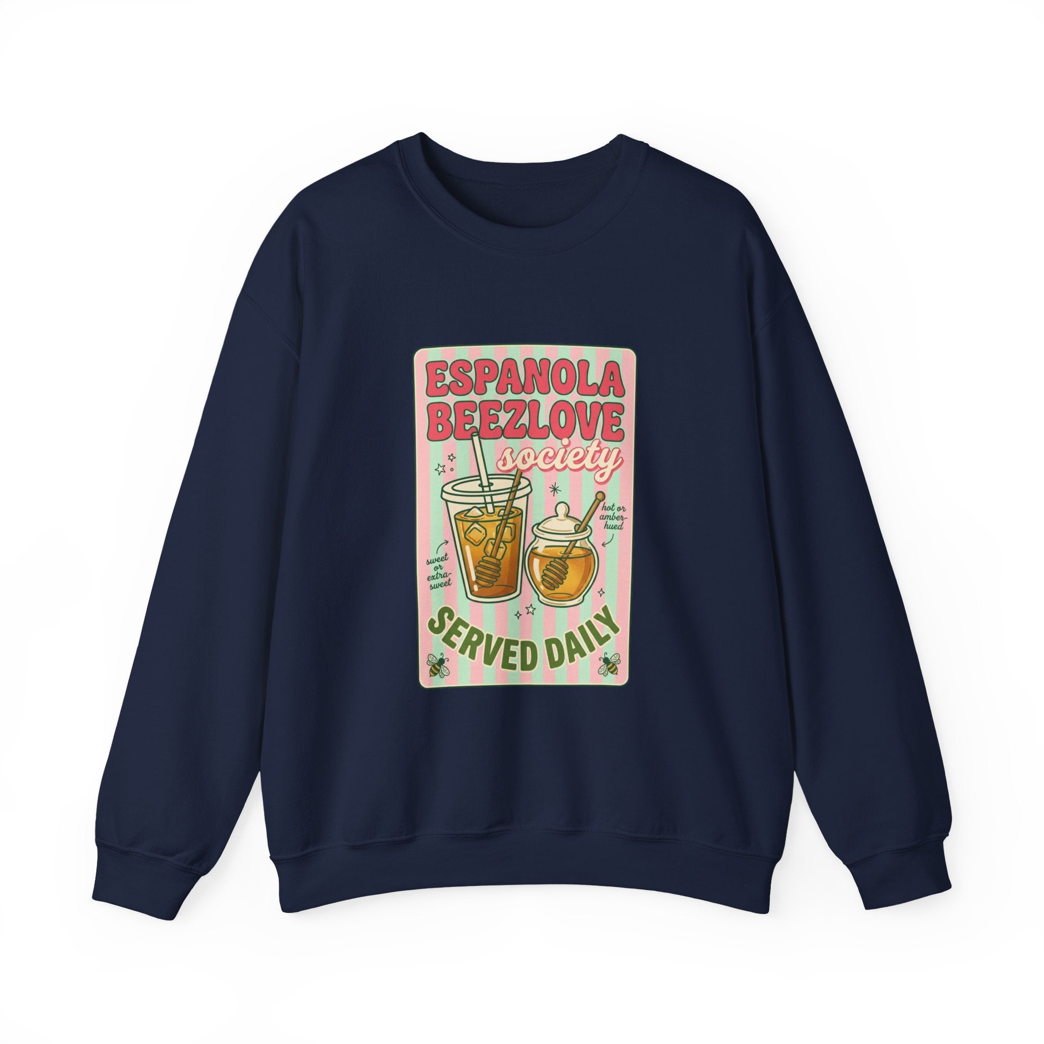 Matcha Latte Club Crewneck | green pink café aesthetic, whisk & mug graphic