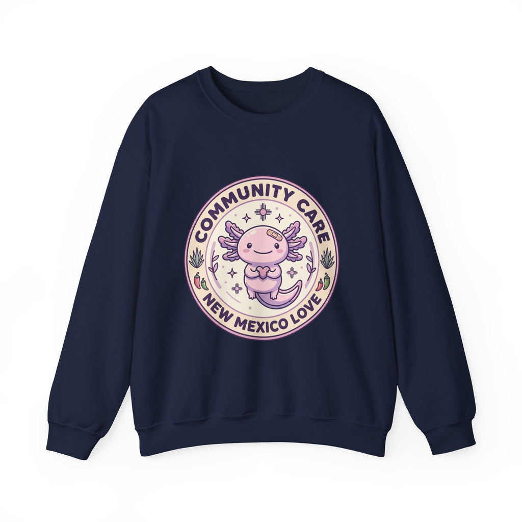 Community Care Axolotl Crewneck Sweatshirt | People Over Profit, Values-Led Apparel