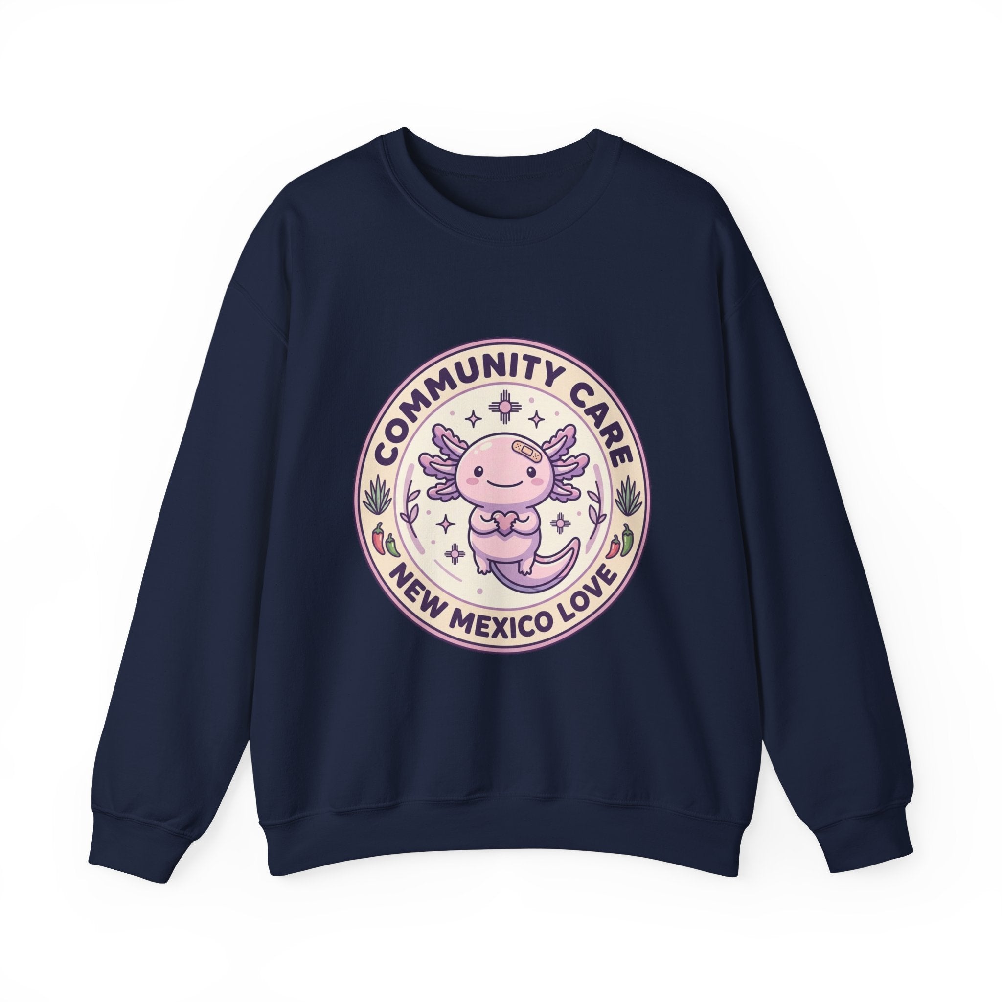 Community Care Axolotl Crewneck Sweatshirt | People Over Profit, Values-Led Apparel