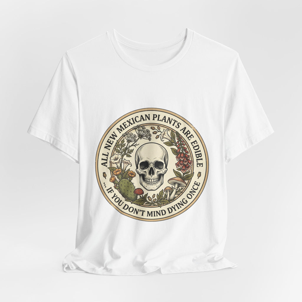 All Plants Are Edible Skull Botanical Tee | Vintage Botanical, Forager Humor