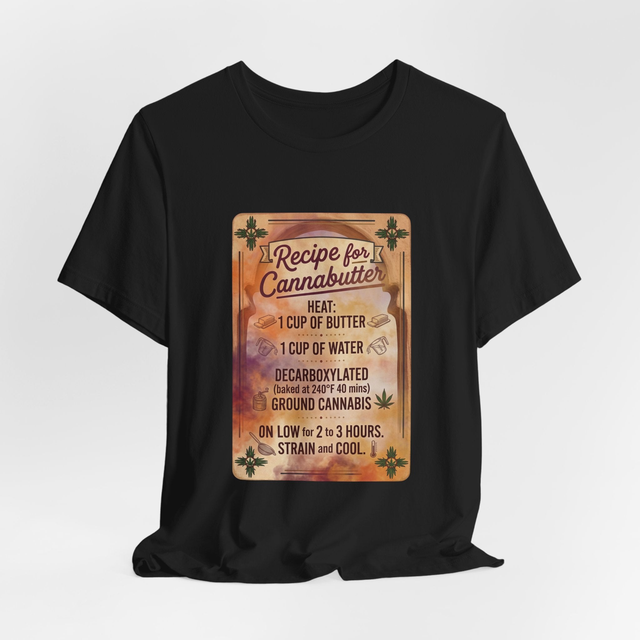 Cannabutter Recipe Tee | Retro Kitchen Herb Graphic, Vintage Apothecary Style