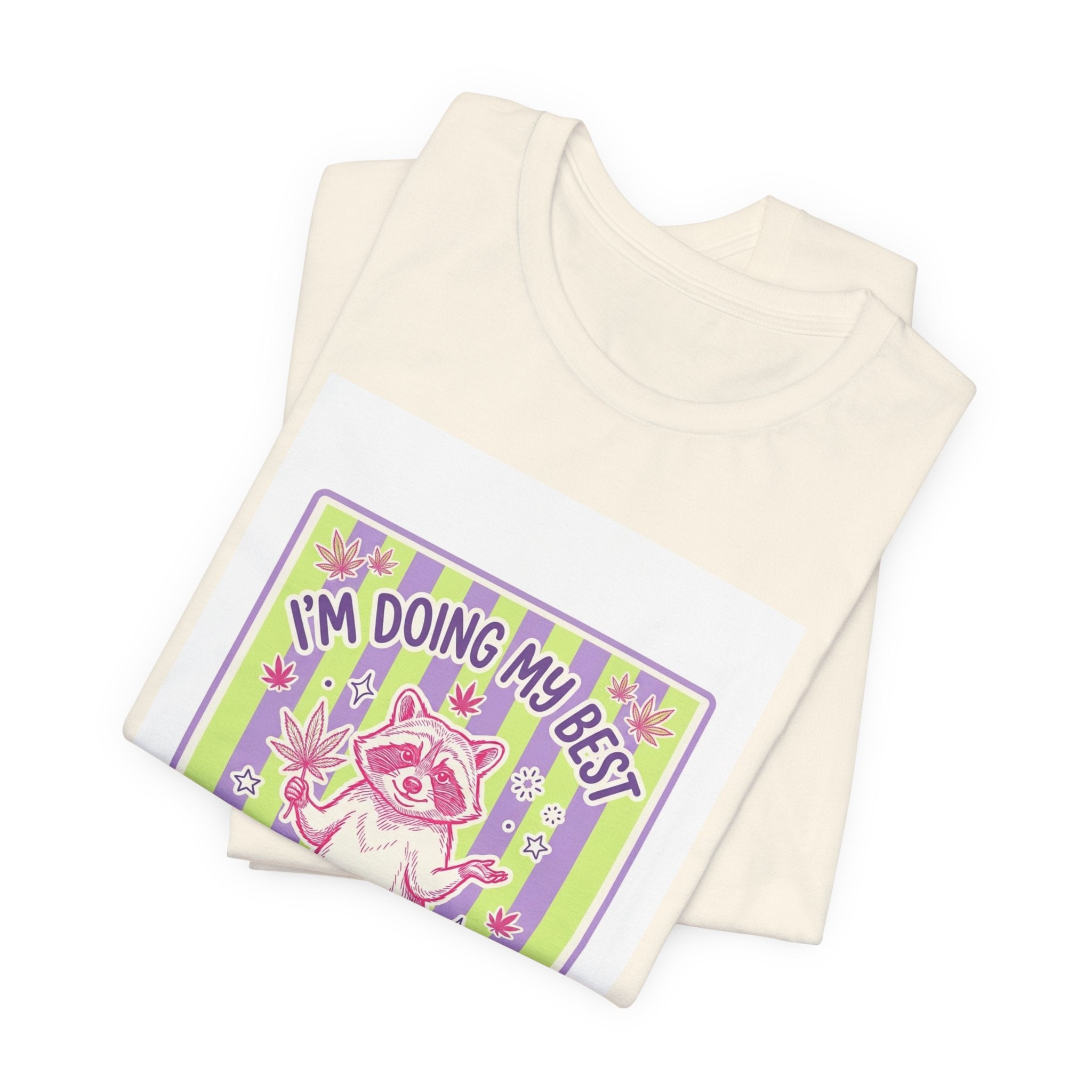 I'm Doing My Best It's Very Feral Tee | Feral Raccoon Aesthetic, Celestial Wilderness
