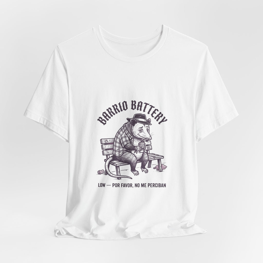 Anxious Armadillo Illustration Tee | Anxious Animal Humor, Cute Anxiety Graphic