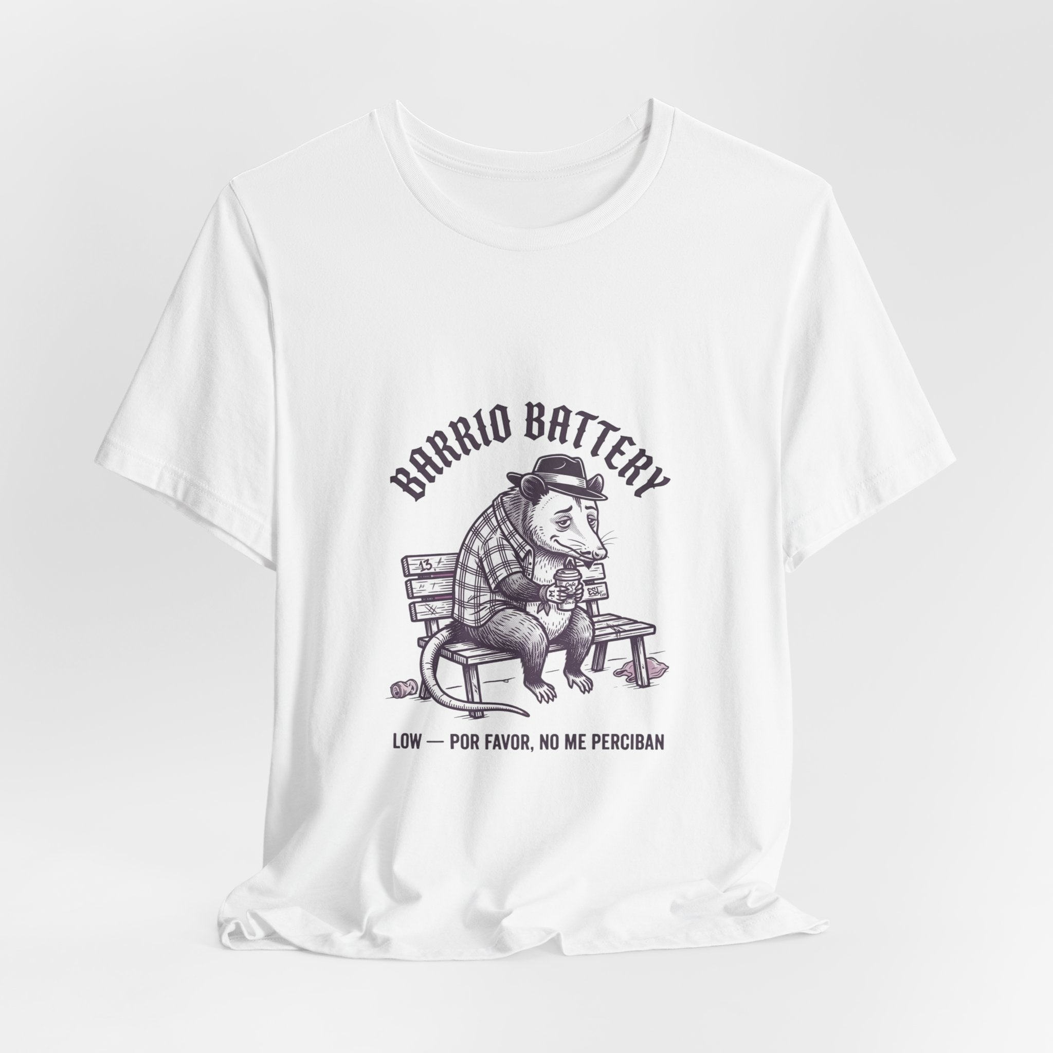 Anxious Armadillo Illustration Tee | Anxious Animal Humor, Cute Anxiety Graphic