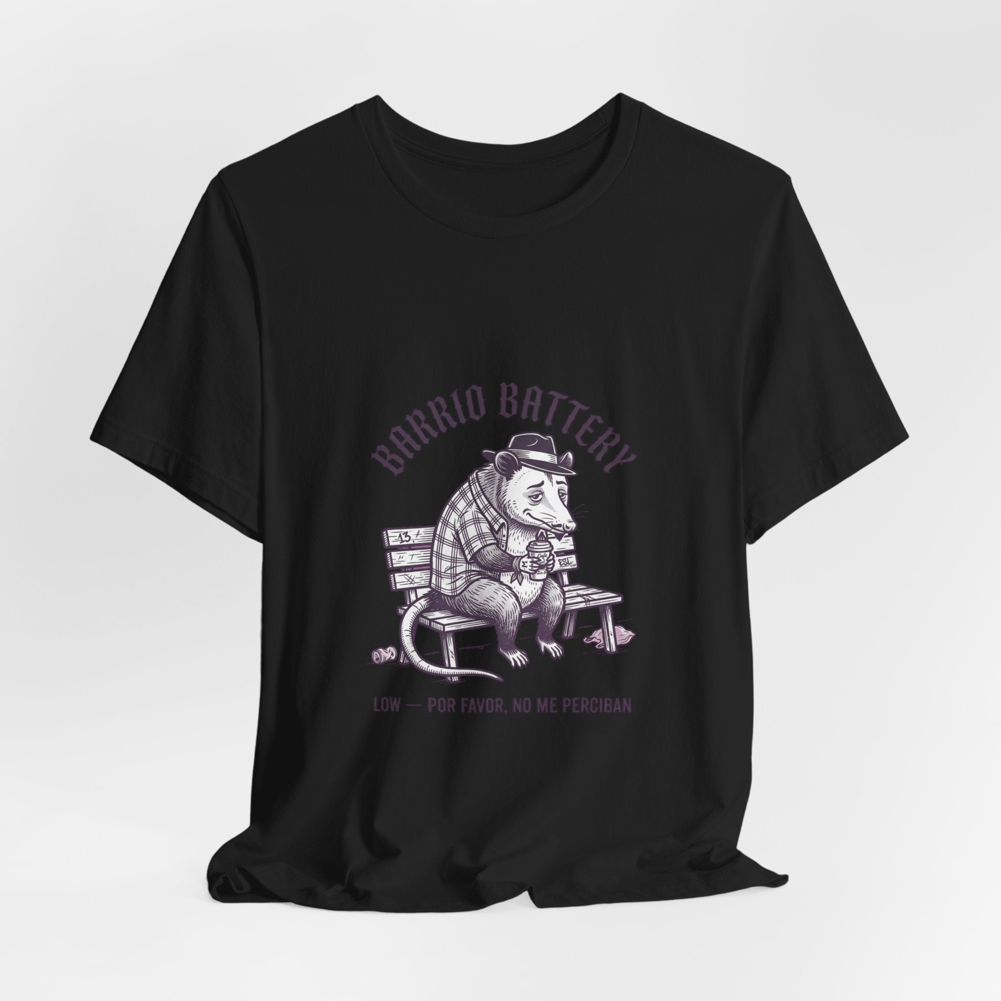 Anxious Armadillo Illustration Tee | Anxious Animal Humor, Cute Anxiety Graphic