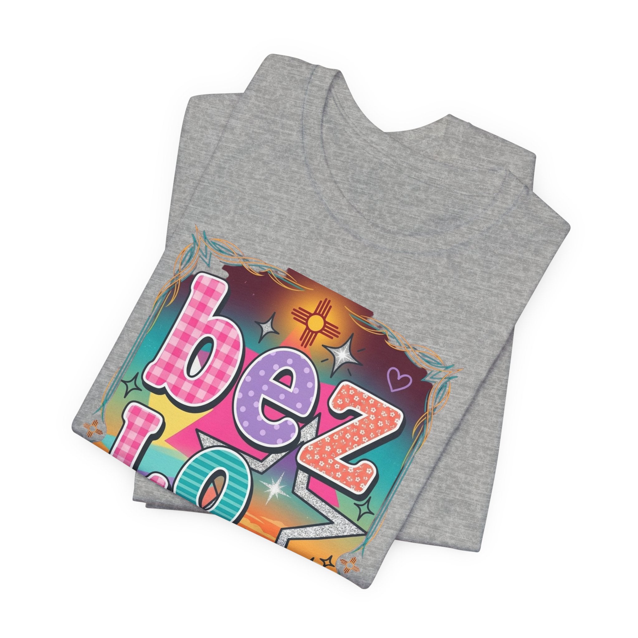 BeezLove Scripture Rainbow Tee — Colorful Christian Faith T-Shirt