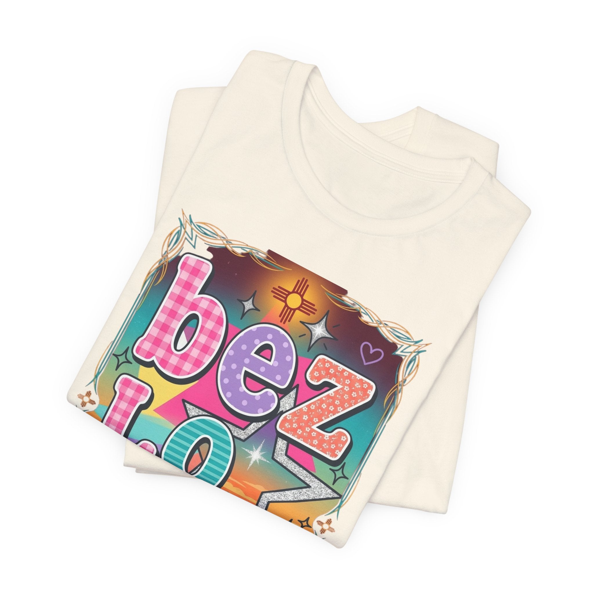 BeezLove Scripture Rainbow Tee — Colorful Christian Faith T-Shirt