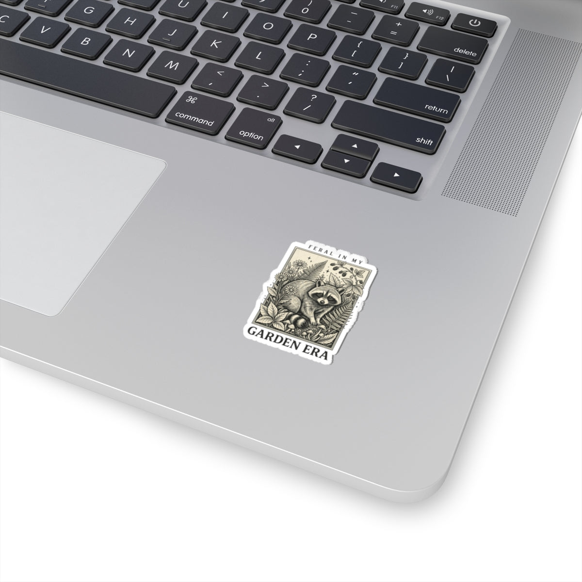 Feral Raccoon Botanical Sticker | Feral Raccoon Aesthetic, Wilderness Celestial