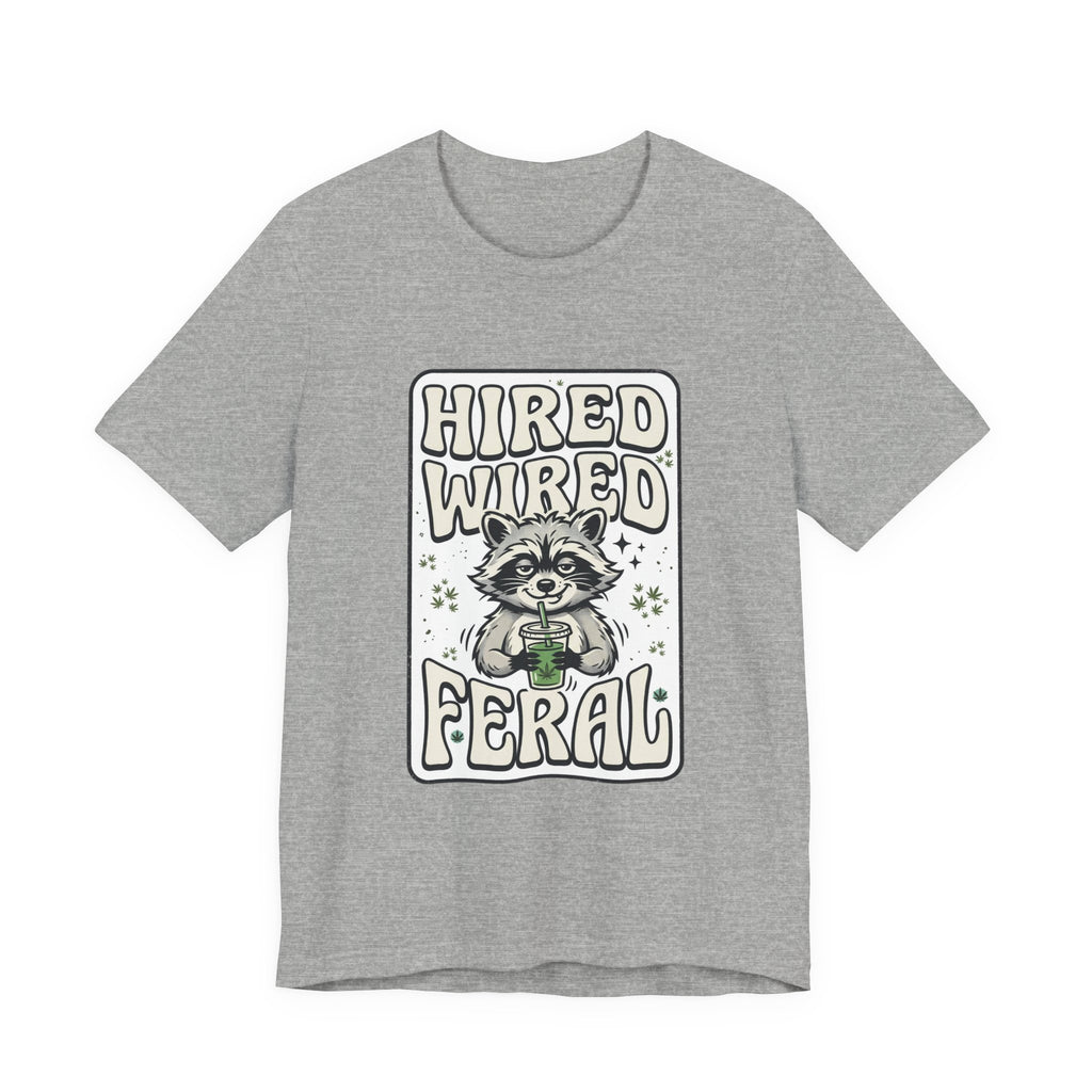 Hired Wired Feral Raccoon Tee | Feral Raccoon Aesthetic, Nightlife Wilderness