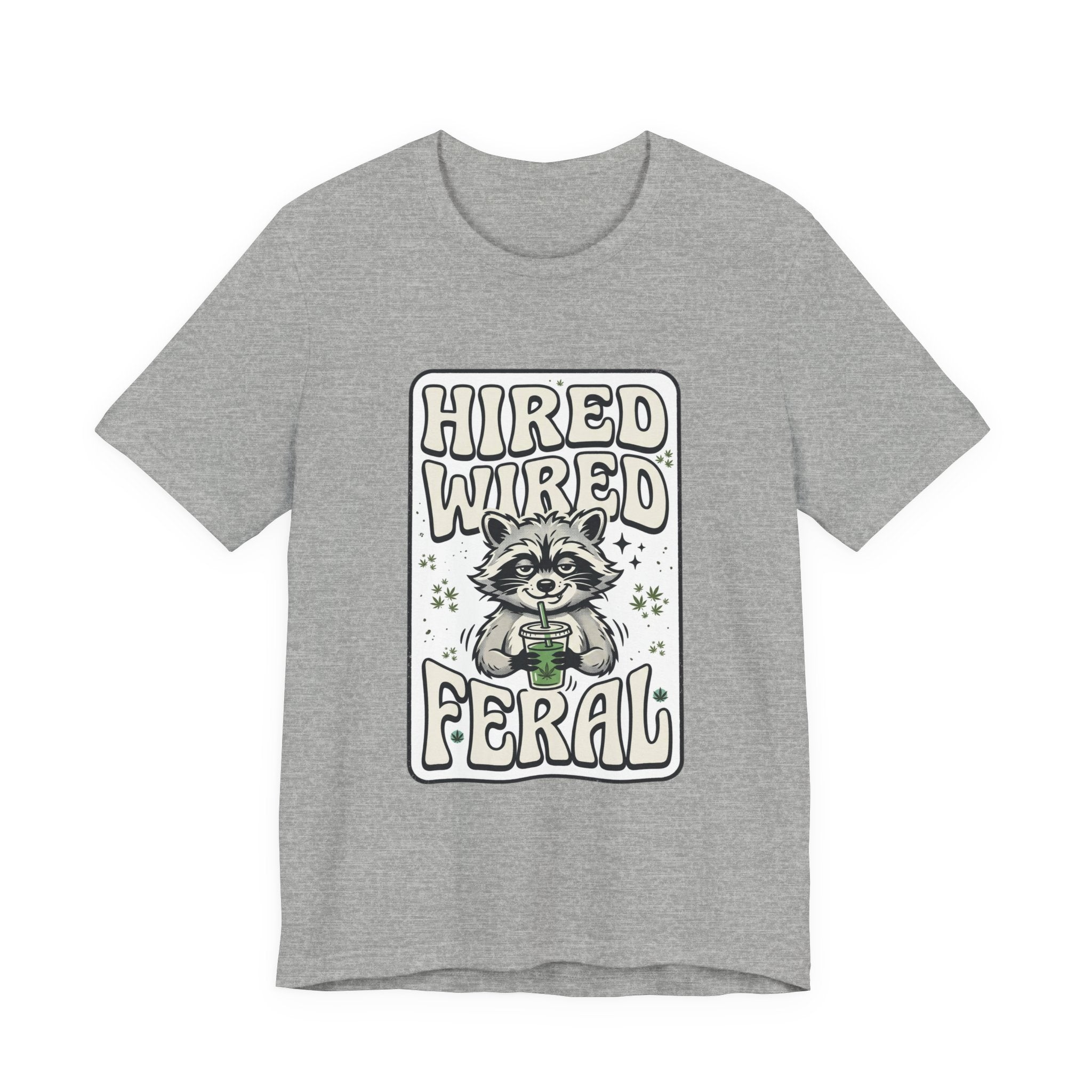 Hired Wired Feral Raccoon Tee | Feral Raccoon Aesthetic, Nightlife Wilderness