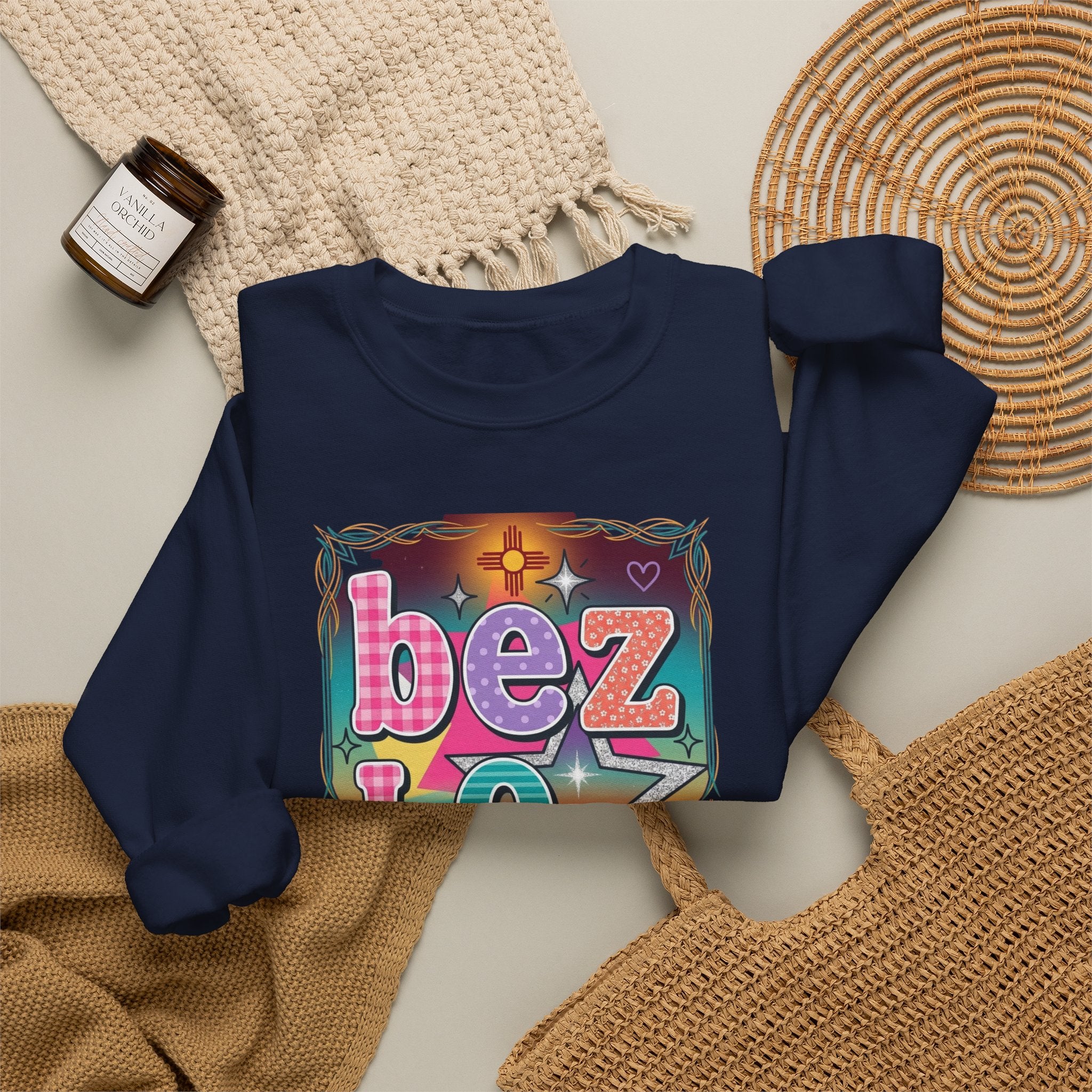 BeezLove Scripture Rainbow Crewneck — Christian Faith Sweatshirt