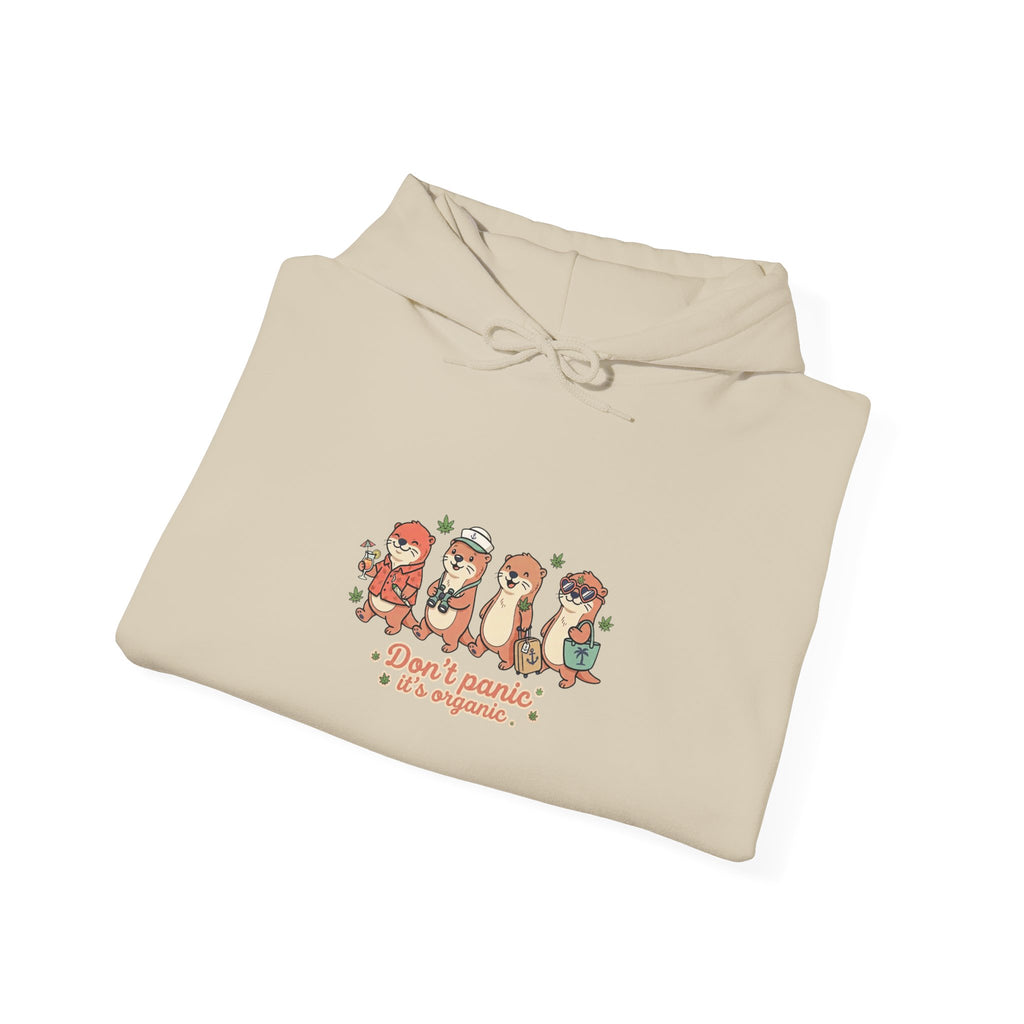 Tropical Otter Crew Illustration Hoodie | Cruise Vacation Shirt, Nautical Vacation Tees