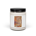 Democracy & Civic Courage Candle | Soy Jar Candle, red-blue floral civic pride