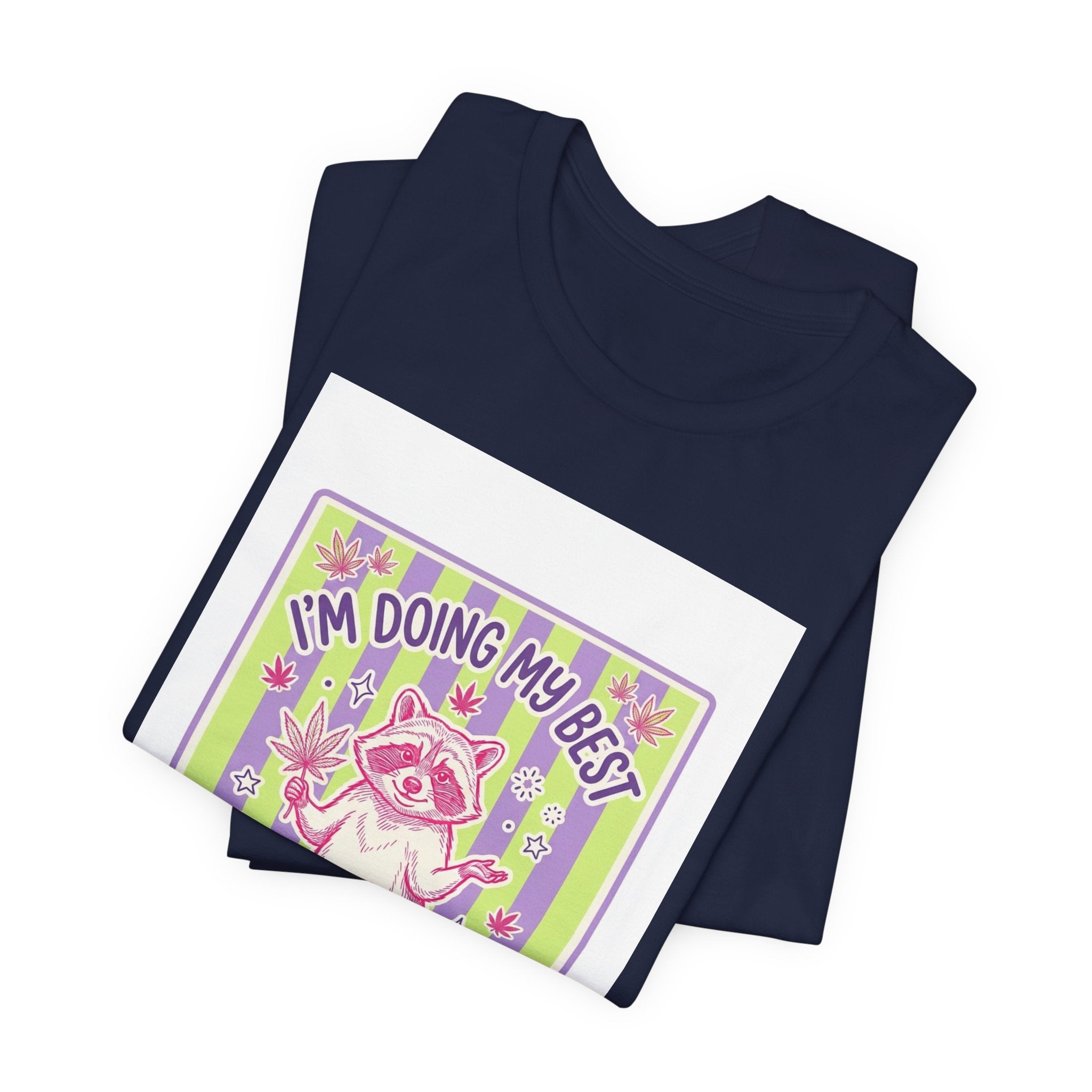 I'm Doing My Best It's Very Feral Tee | Feral Raccoon Aesthetic, Celestial Wilderness