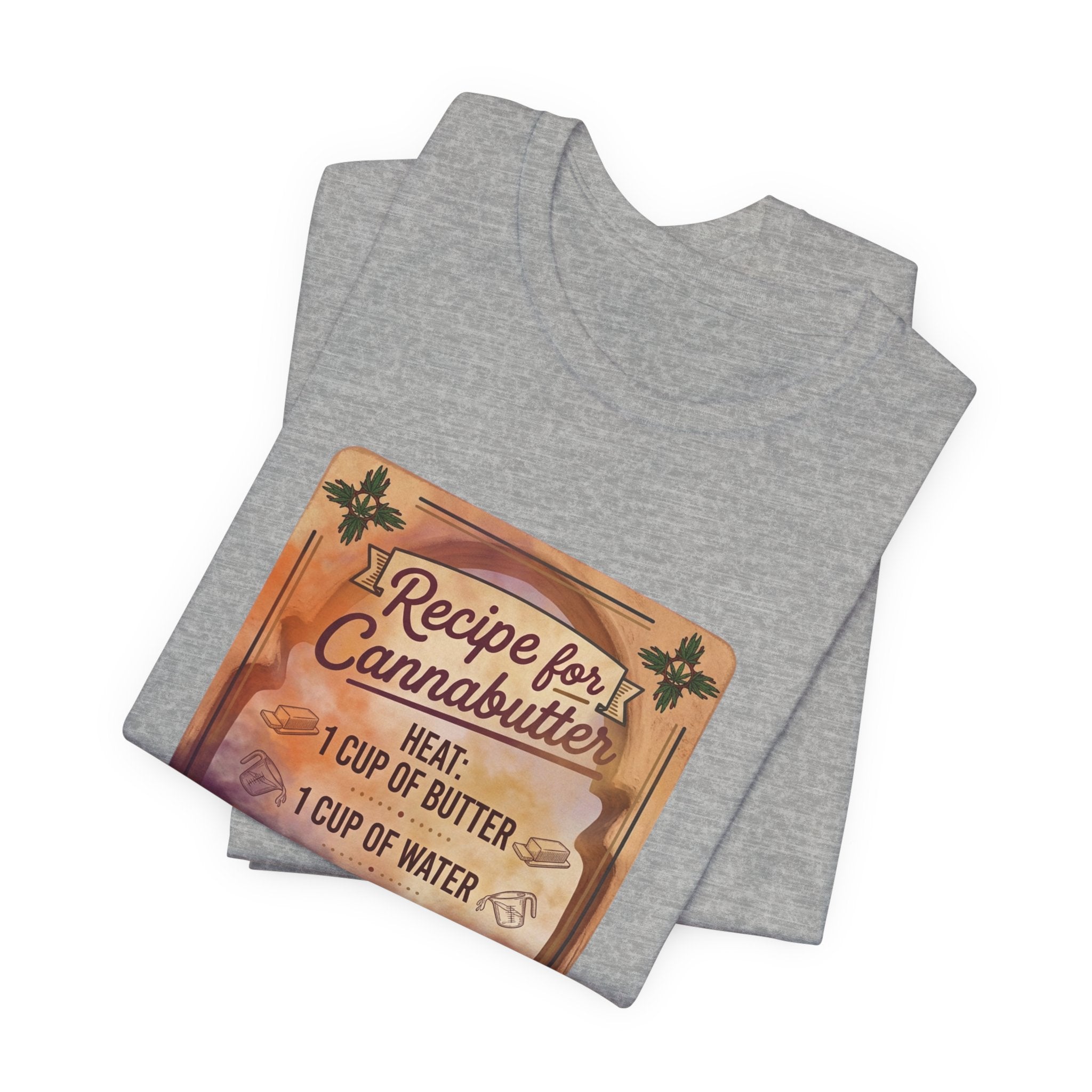 Cannabutter Recipe Tee | Retro Kitchen Herb Graphic, Vintage Apothecary Style