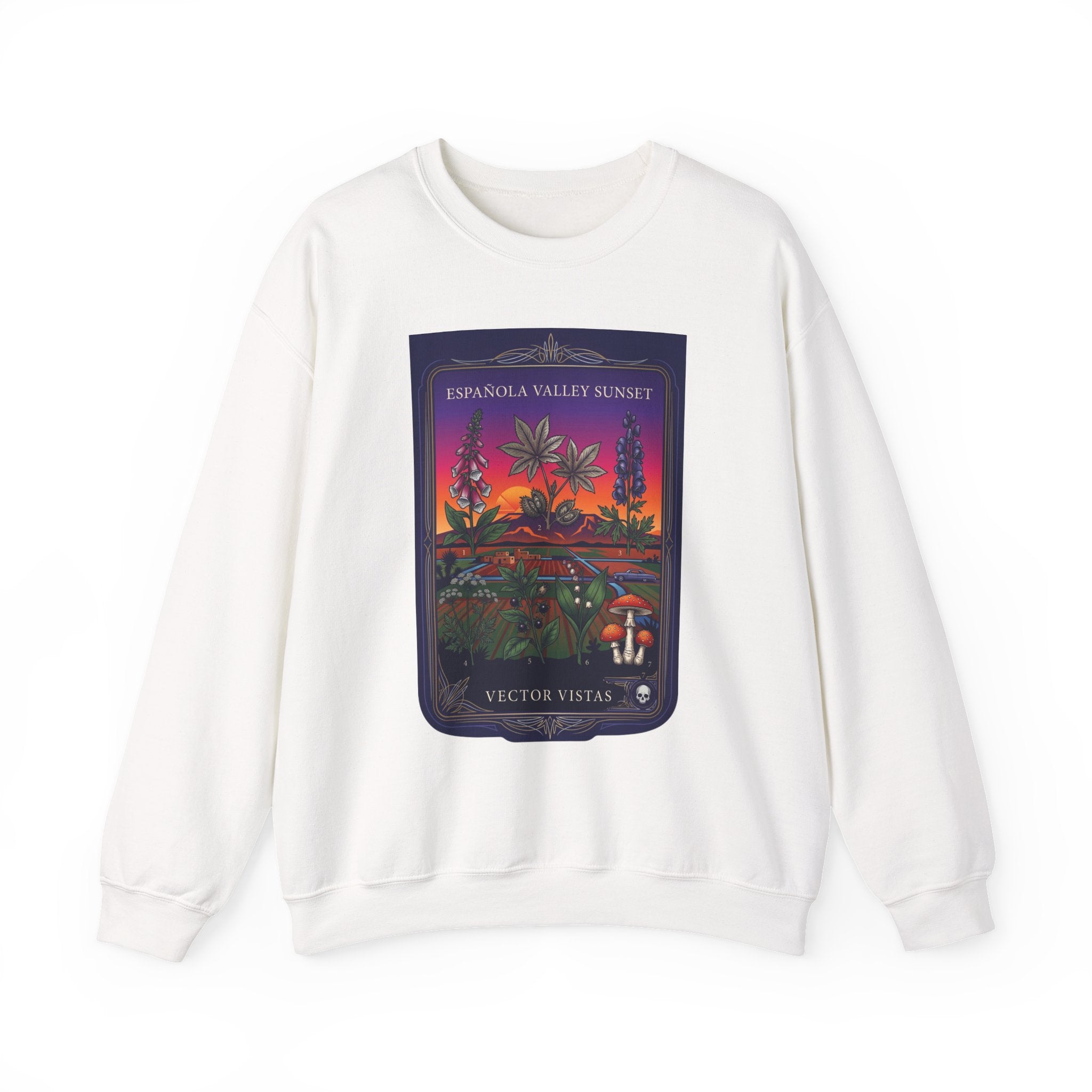 All Plants Are Edible Sweatshirt | Vintage Botanical Illustration, Dark Nature Humor