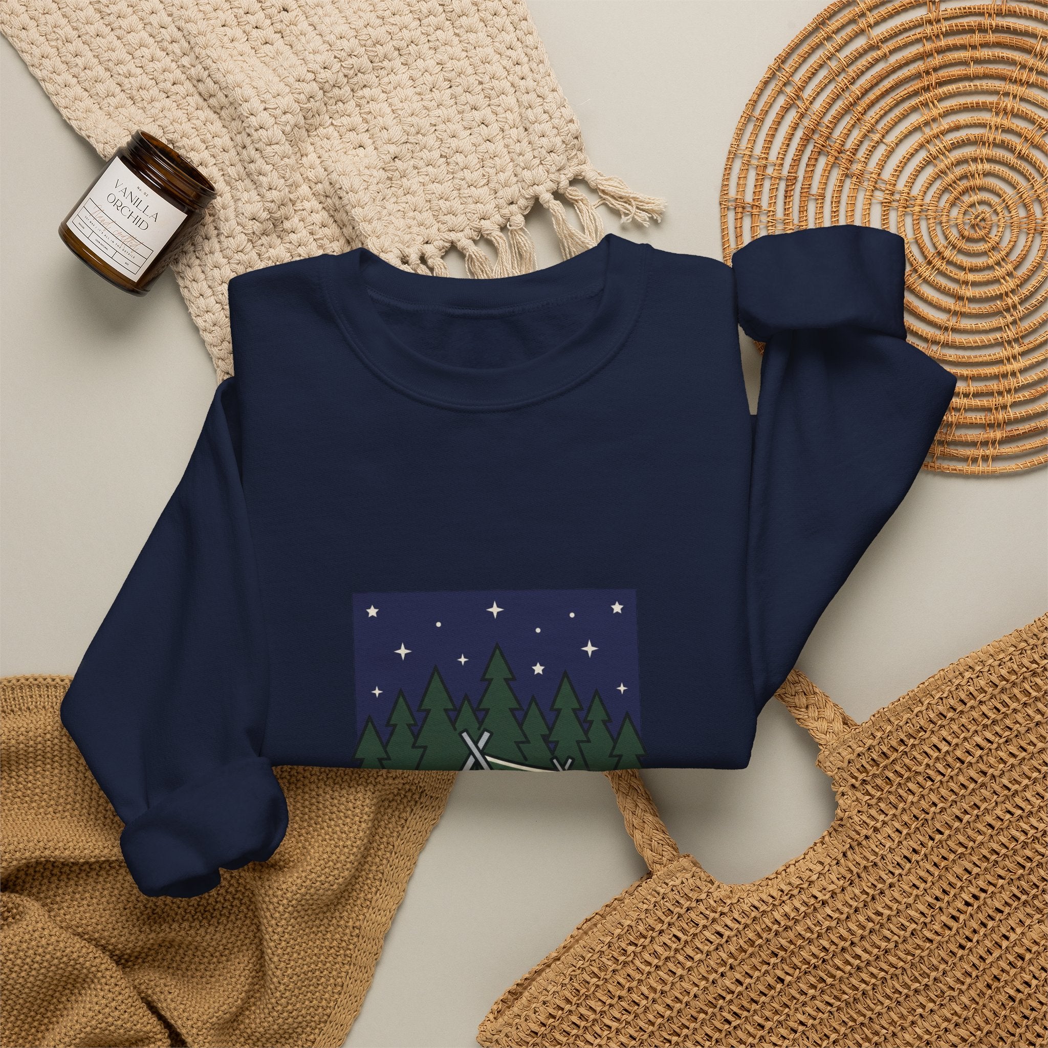 Camp Tent Illustration Sweatshirt | English Teacher Wedding, School Community