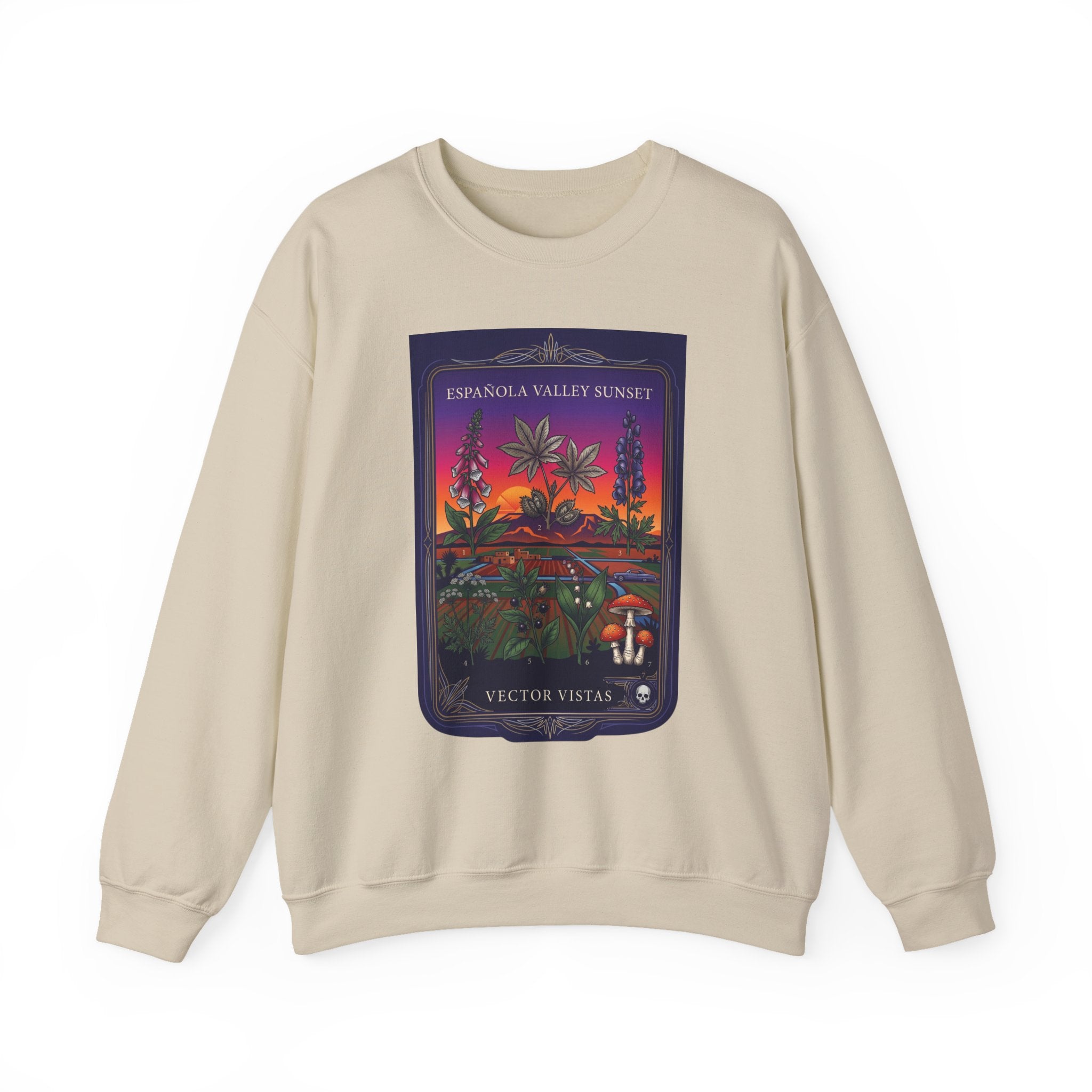 All Plants Are Edible Sweatshirt | Vintage Botanical Illustration, Dark Nature Humor