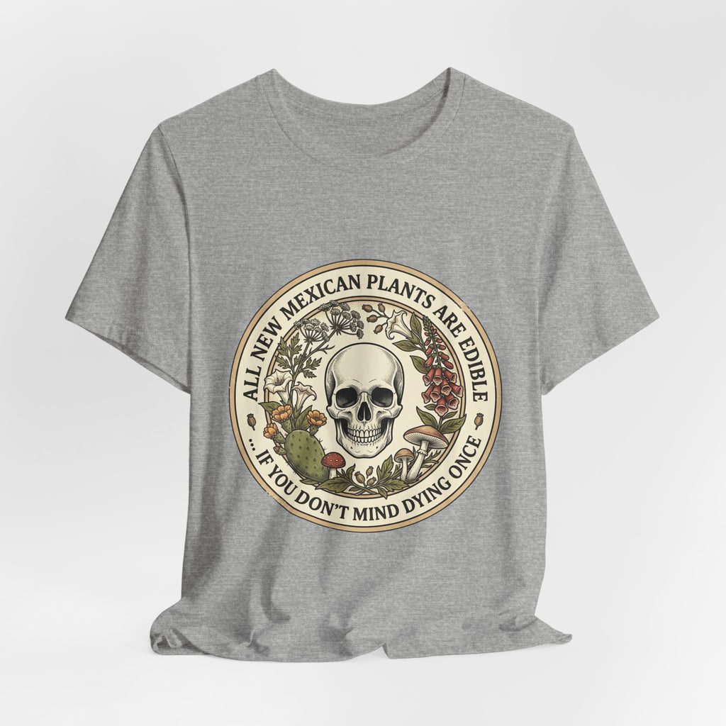 All Plants Are Edible Skull Botanical Tee | Vintage Botanical, Forager Humor