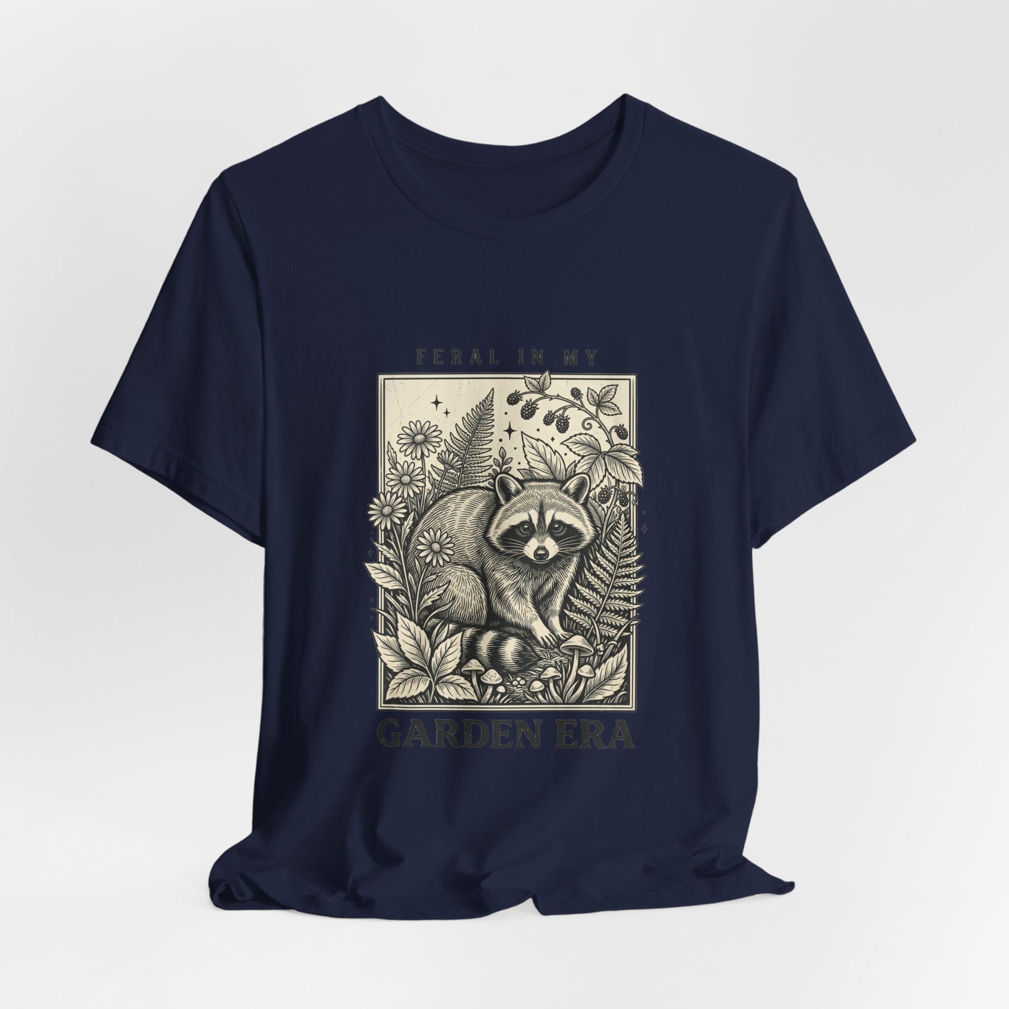 Feral in My Garden Era Tee | Raccoon Wilderness Aesthetic