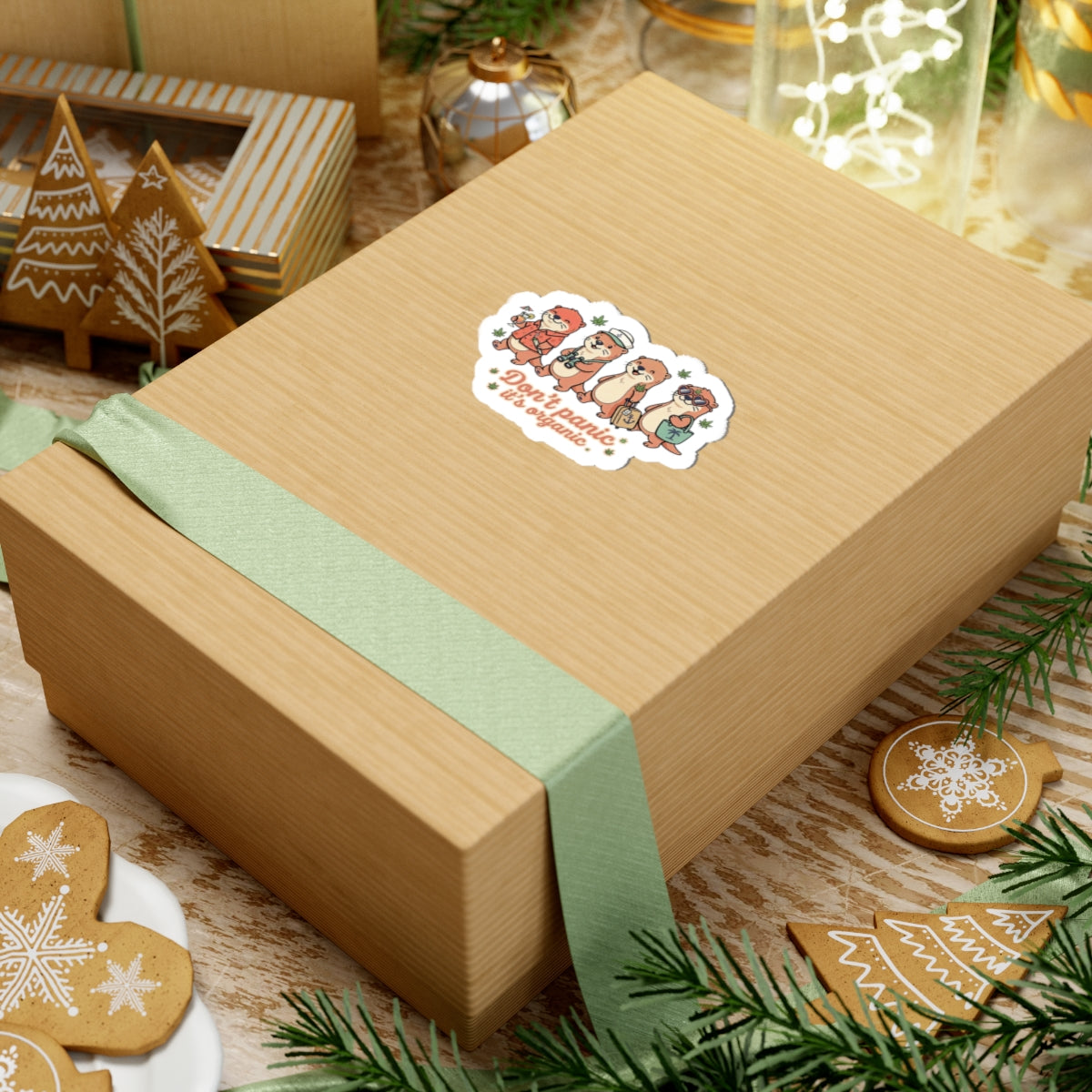 Don't Panic It's Organic Sticker | Cruise Vacation, Tropical Otter Crew