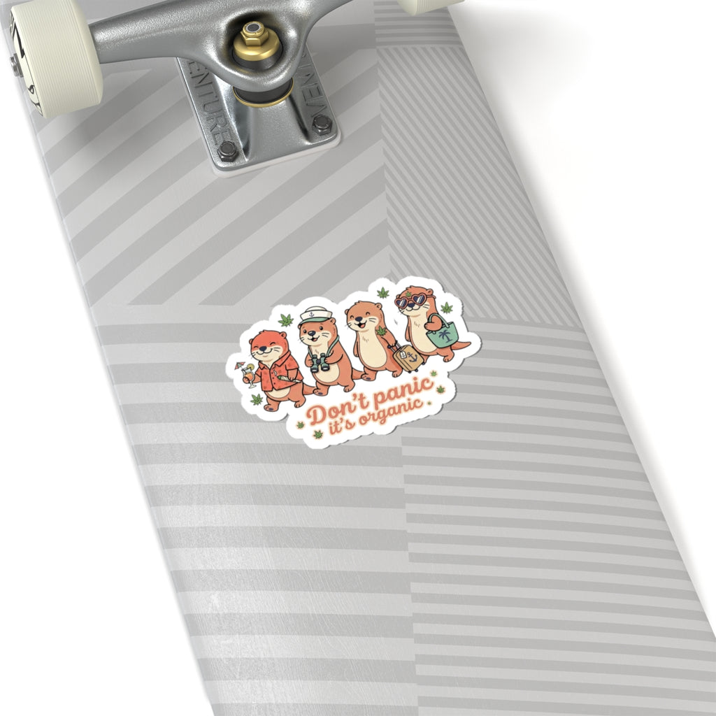 Don't Panic It's Organic Sticker | Cruise Vacation, Tropical Otter Crew