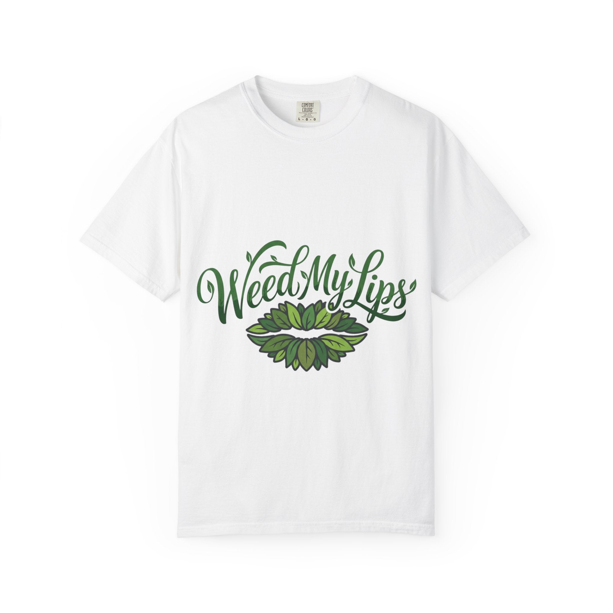 Weed My Lips T-Shirt — Botanical Cannabis Graphic Tee