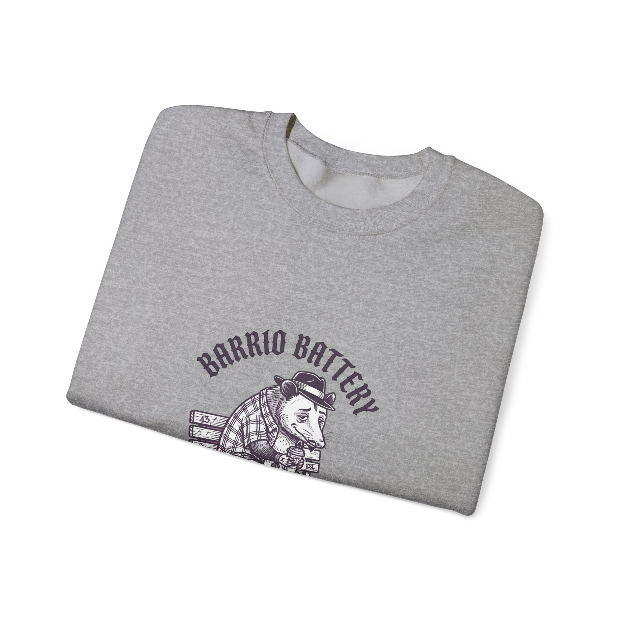 Anxious Animal Illustration Crewneck Sweatshirt | Cute Anxiety Humor
