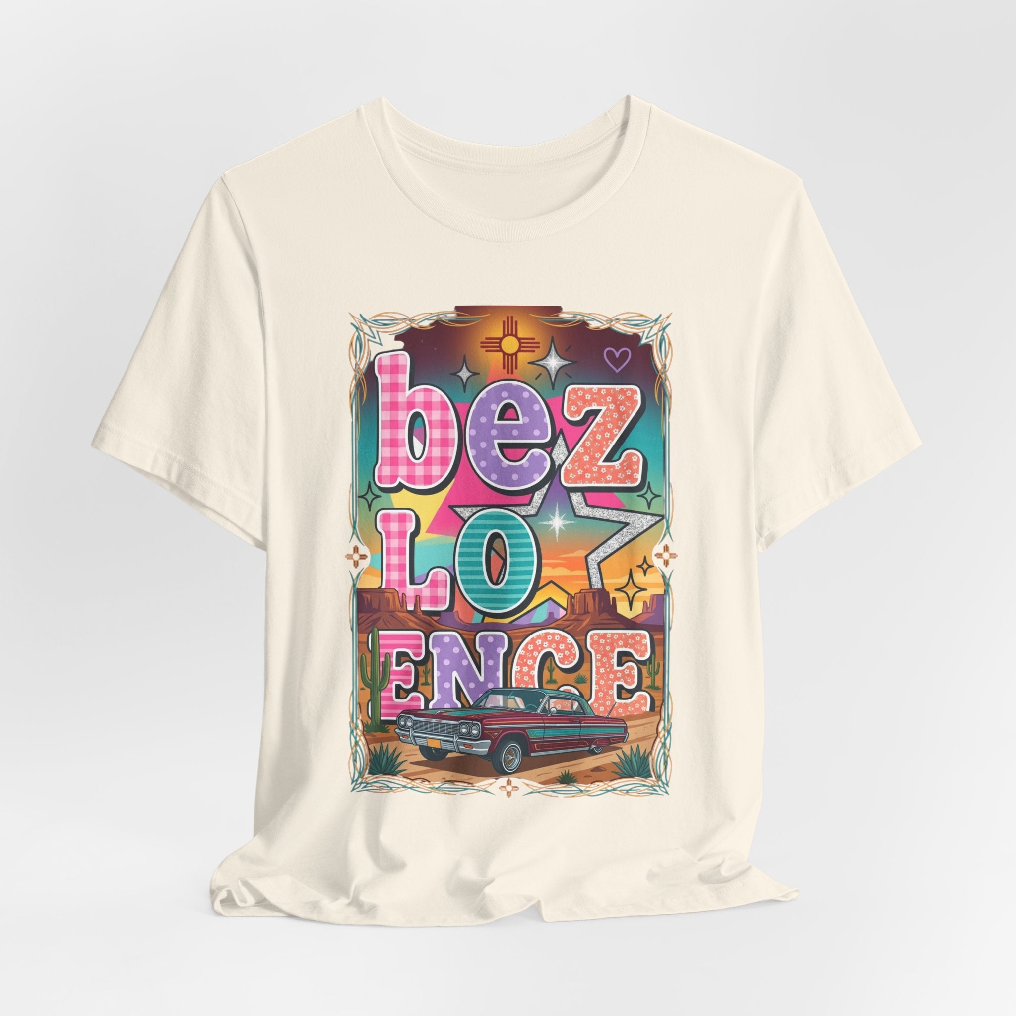 BeezLove Scripture Rainbow Tee — Colorful Christian Faith T-Shirt