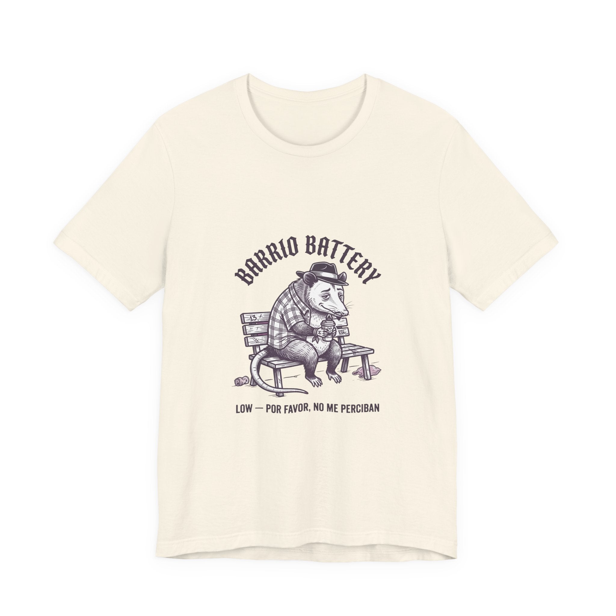 Anxious Armadillo Illustration Tee | Anxious Animal Humor, Cute Anxiety Graphic