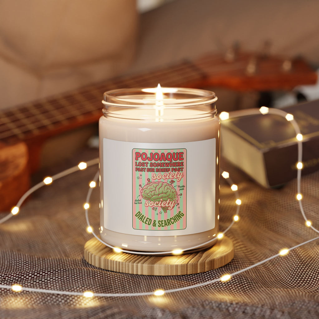 Matcha Aesthetic Soy Candle, 9oz | Green Pink Café Vibes