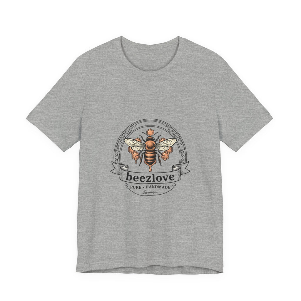 Bee motif birth flower Tee | Botanical bee illustration, birth month floral