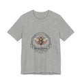 Bee motif birth flower Tee | Botanical bee illustration, birth month floral