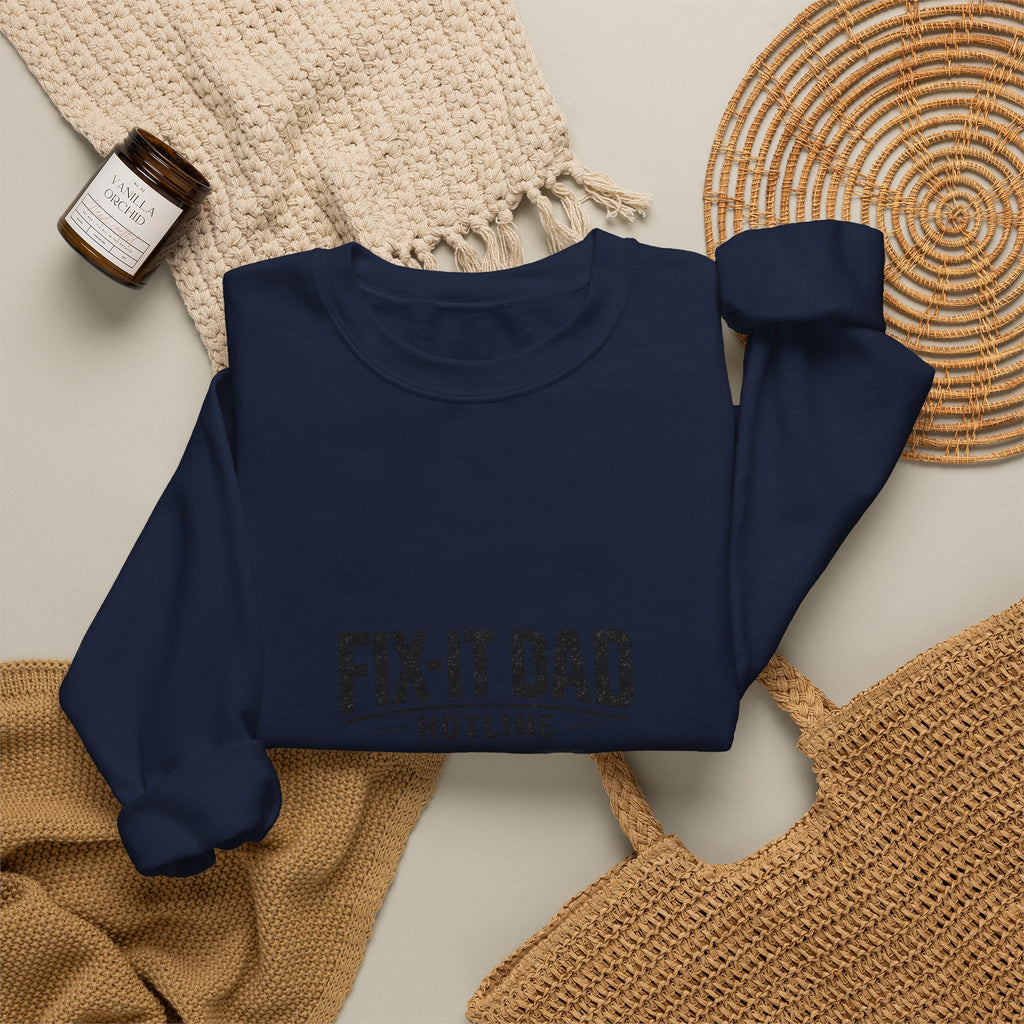 Fix-It Dad Hotline Sweatshirt | Dad Identity, Vintage Typography