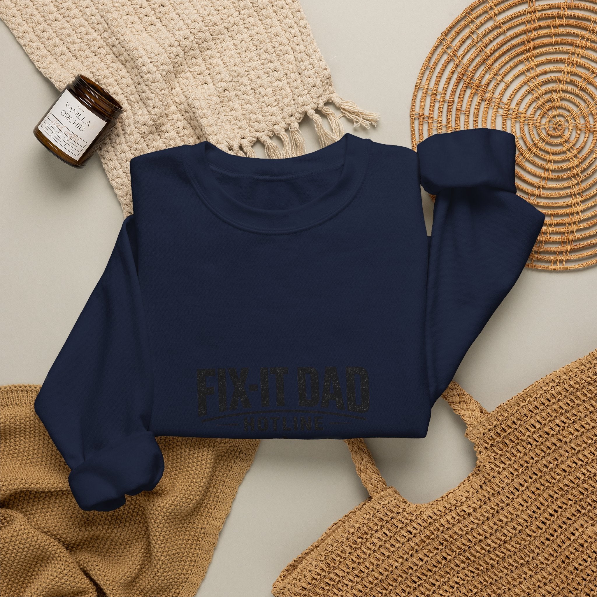Fix-It Dad Hotline Sweatshirt | Dad Identity, Vintage Typography