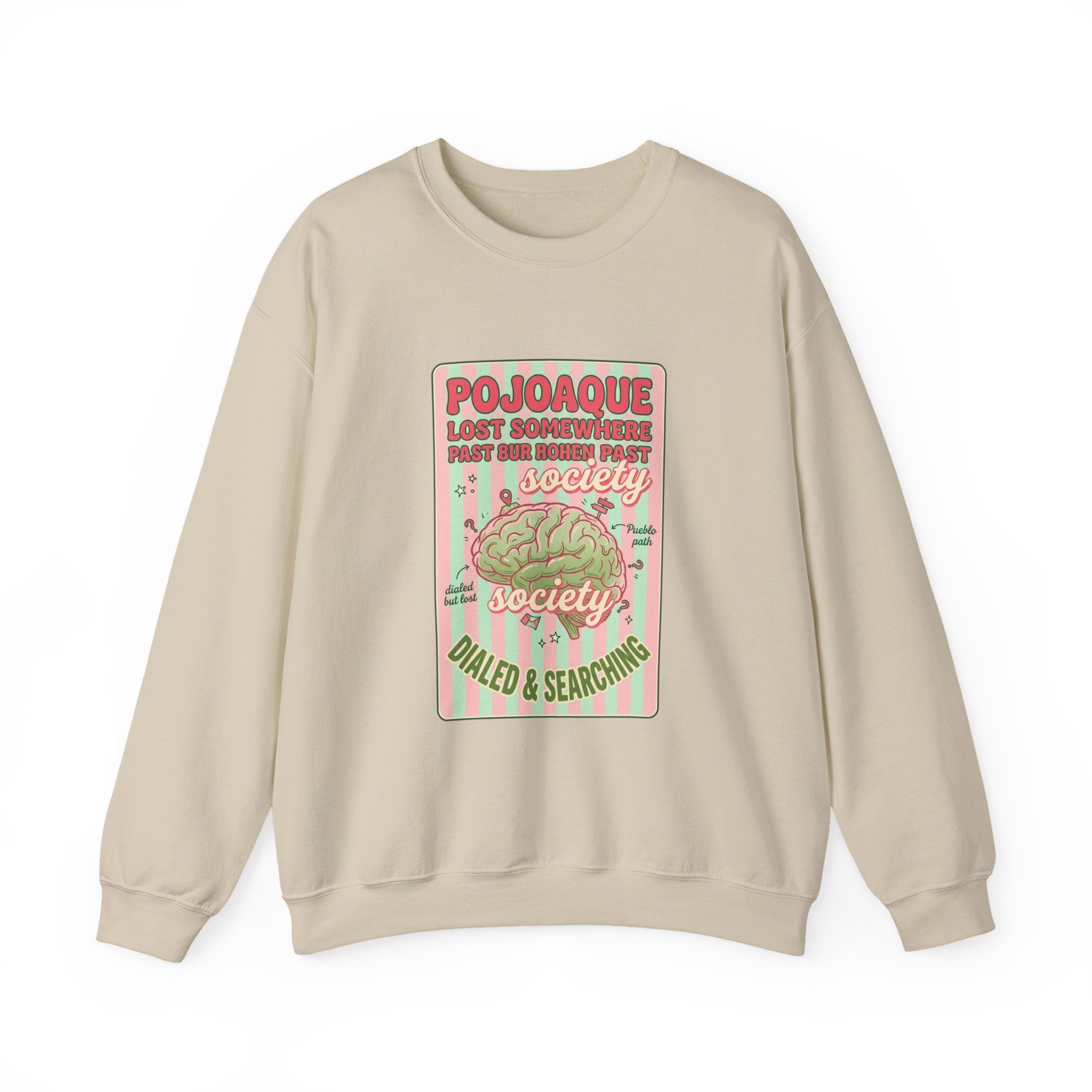 Matcha Club Graphic Sweatshirt | green pink café aesthetic, latte art illustration