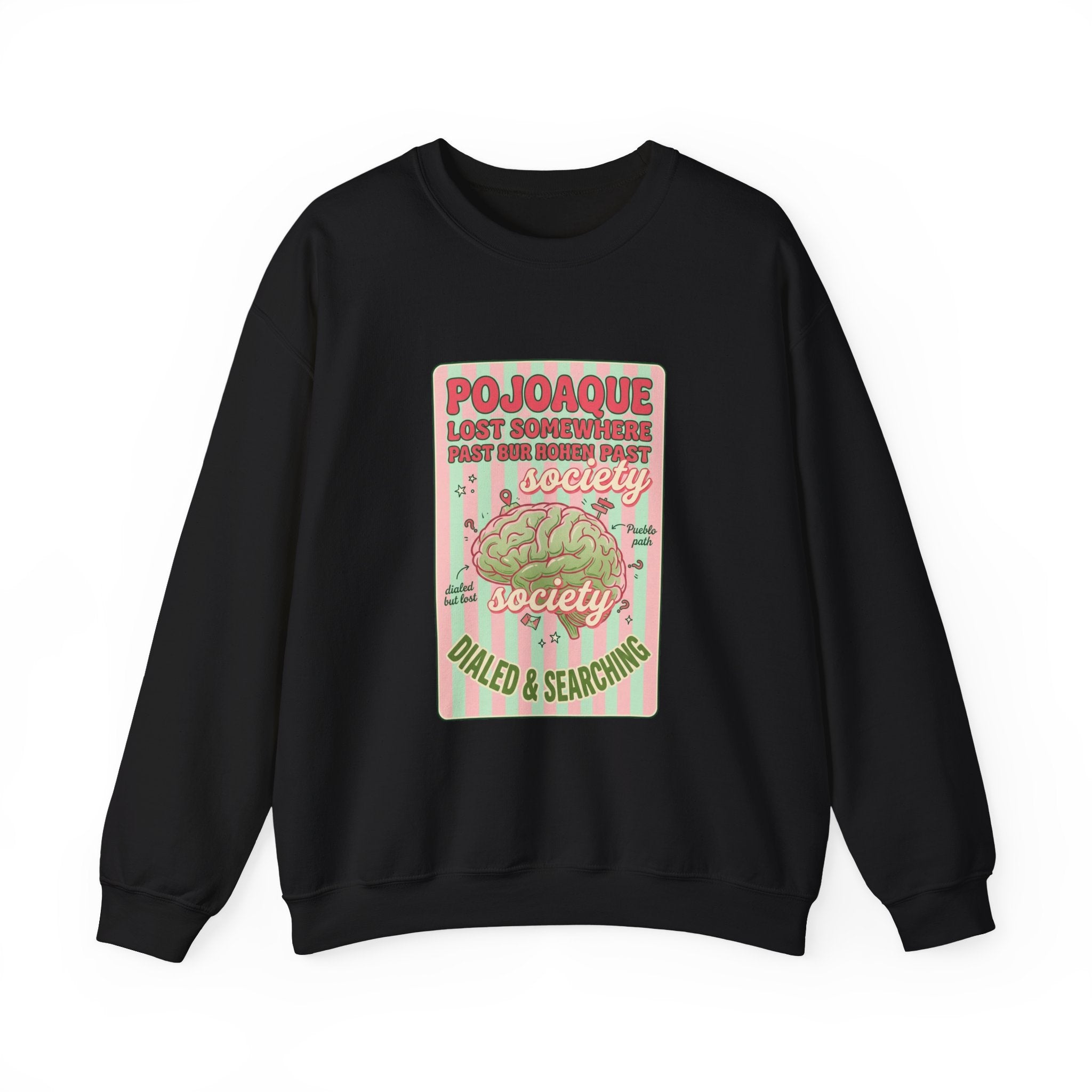 Matcha Club Graphic Sweatshirt | green pink café aesthetic, latte art illustration