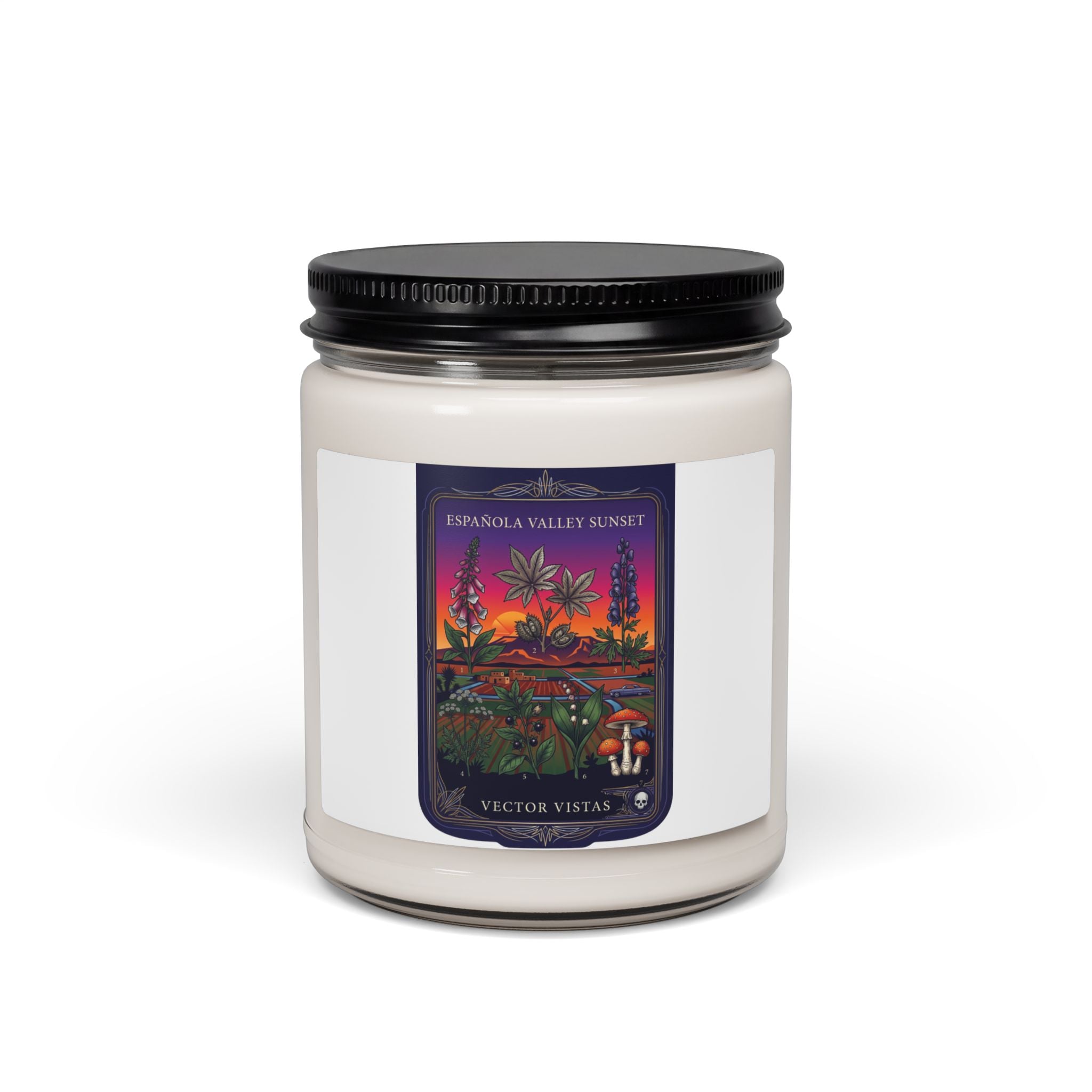 All Plants Are Edible Candle | Scented Soy Candle, Botanical Illustration