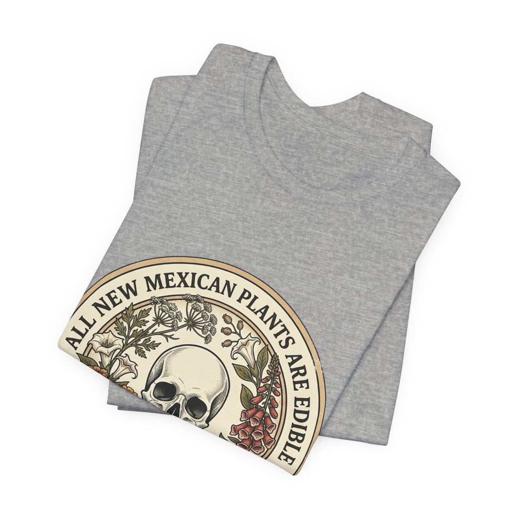 All Plants Are Edible Skull Botanical Tee | Vintage Botanical, Forager Humor