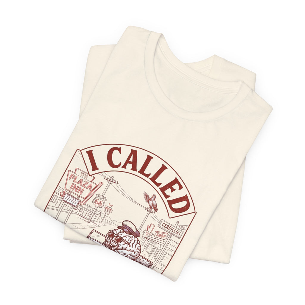 I Called My Brain T-Shirt | Anxious Animal Humor, Cute Anxiety Tee