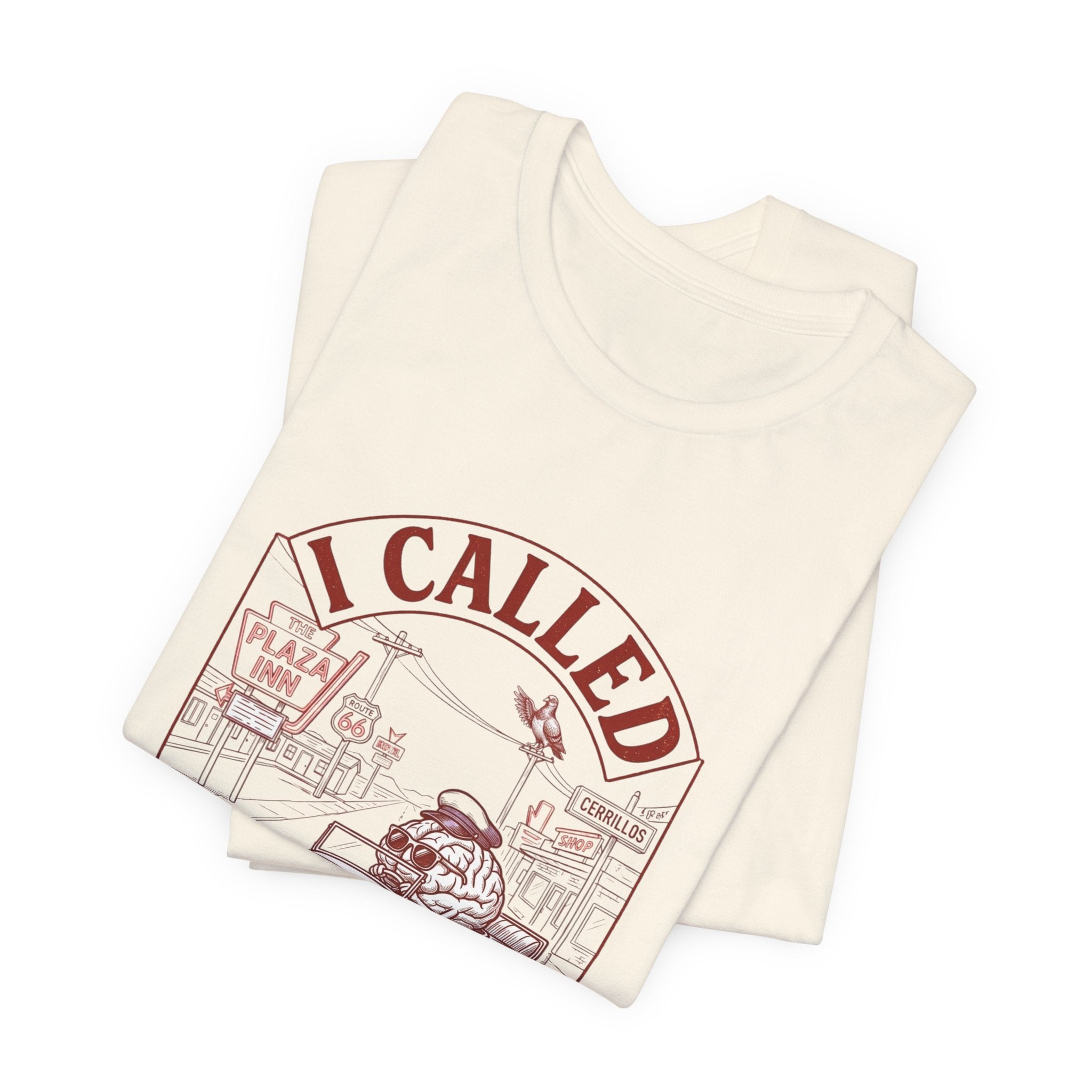 I Called My Brain T-Shirt | Anxious Animal Humor, Cute Anxiety Tee