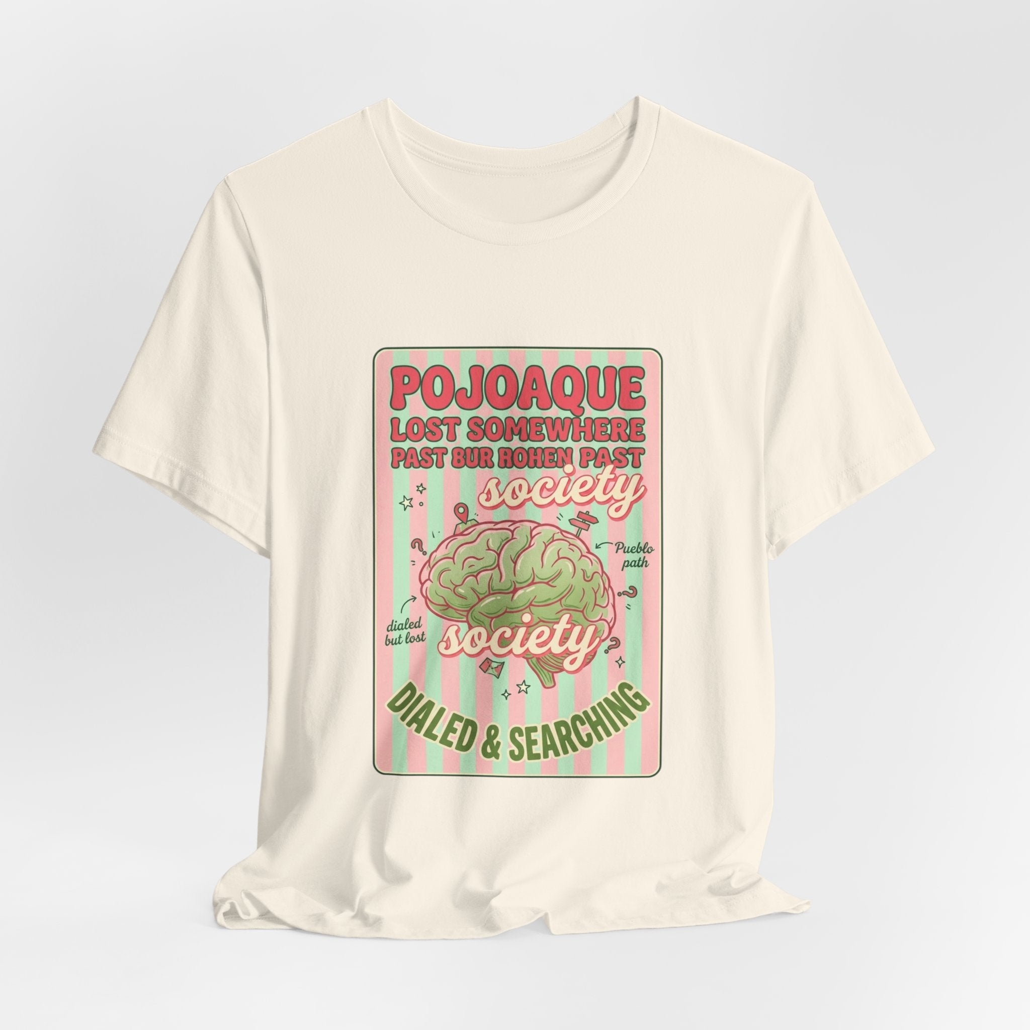 Matcha Aesthetic Brain Latte Tee | Matcha Girl Cafe Graphic T-Shirt