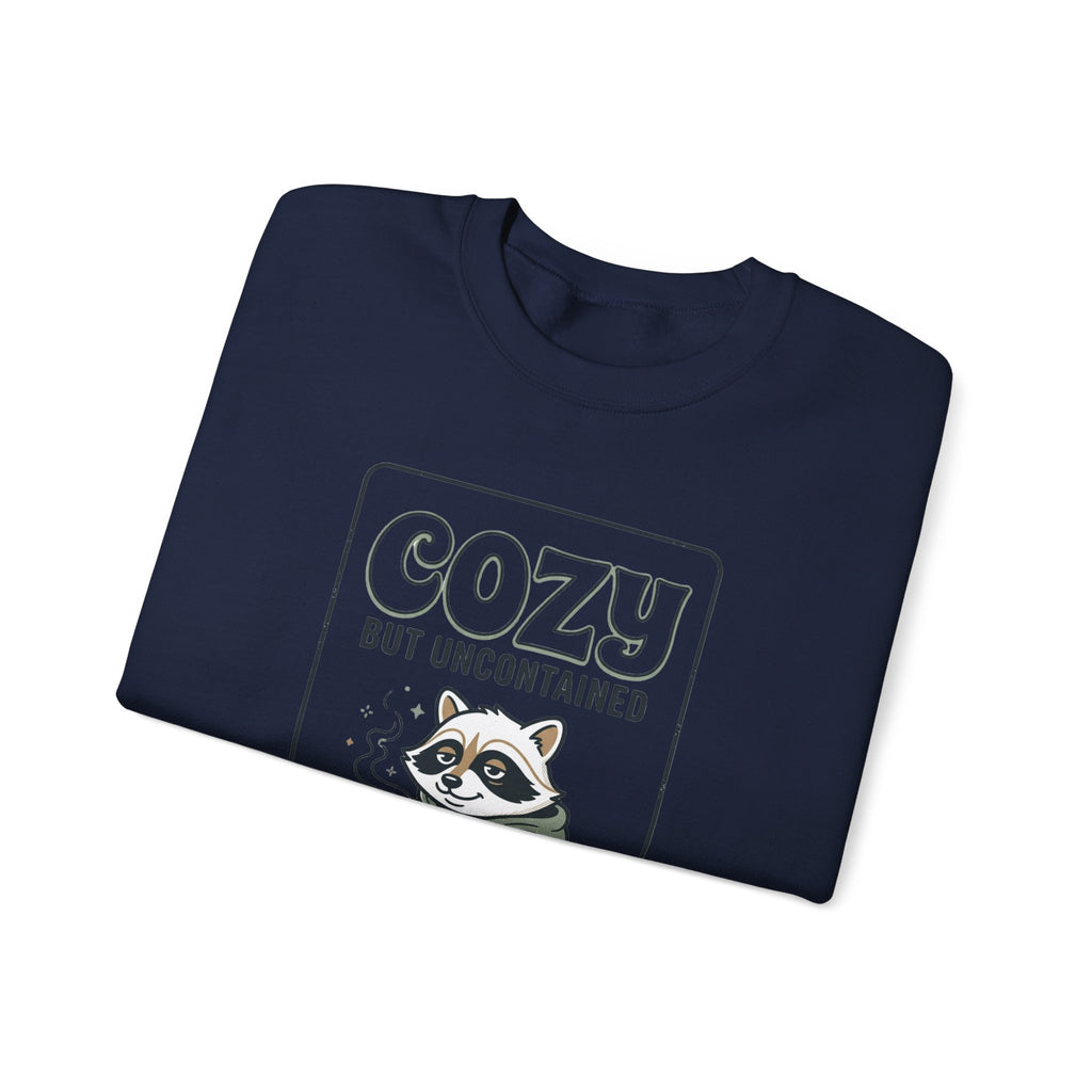 Cozy But Uncontained Raccoon Sweatshirt | Feral Raccoon Aesthetic, Wilderness