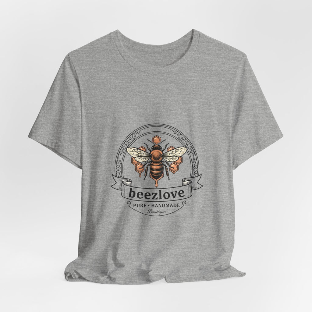 Bee motif birth flower Tee | Botanical bee illustration, birth month floral
