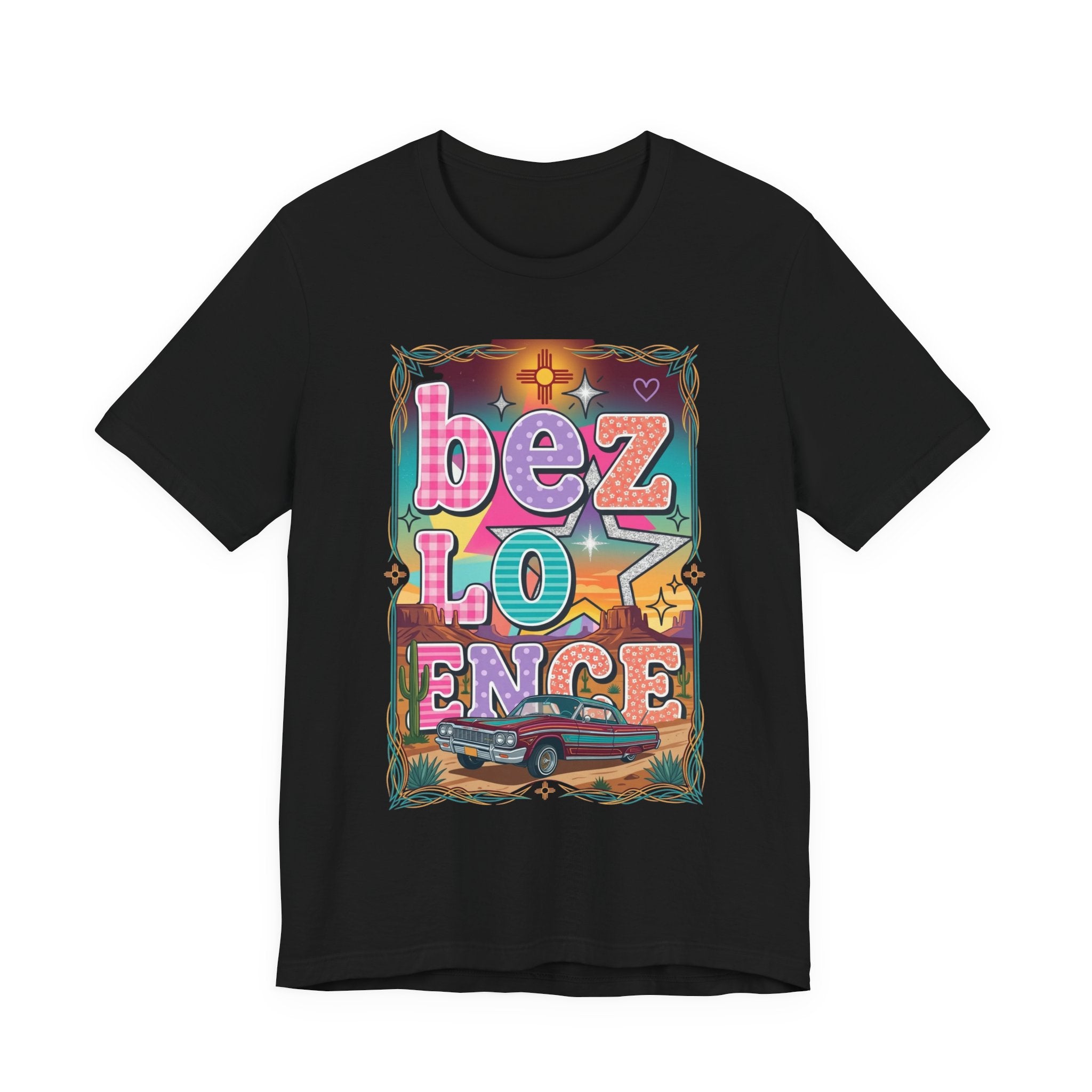 BeezLove Scripture Rainbow Tee — Colorful Christian Faith T-Shirt